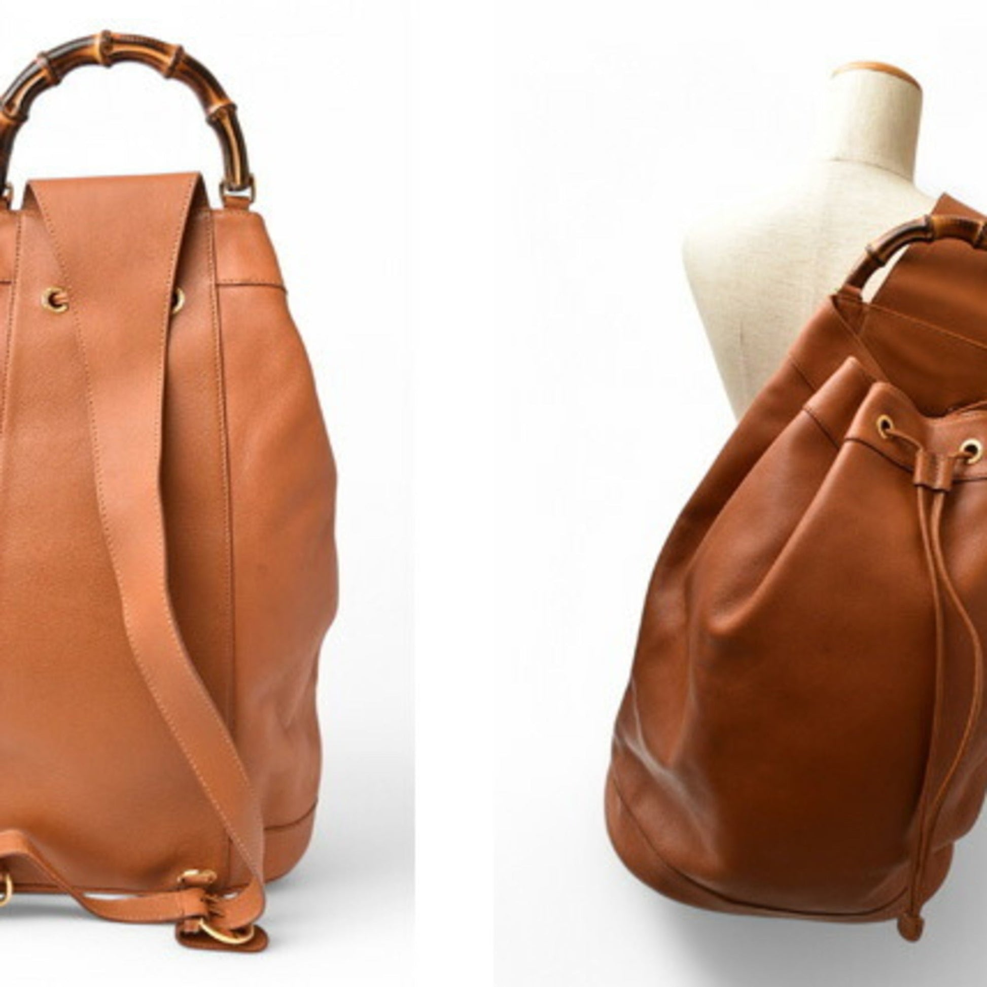 Gucci Brown Leather Shoulder Bag Sling Bag