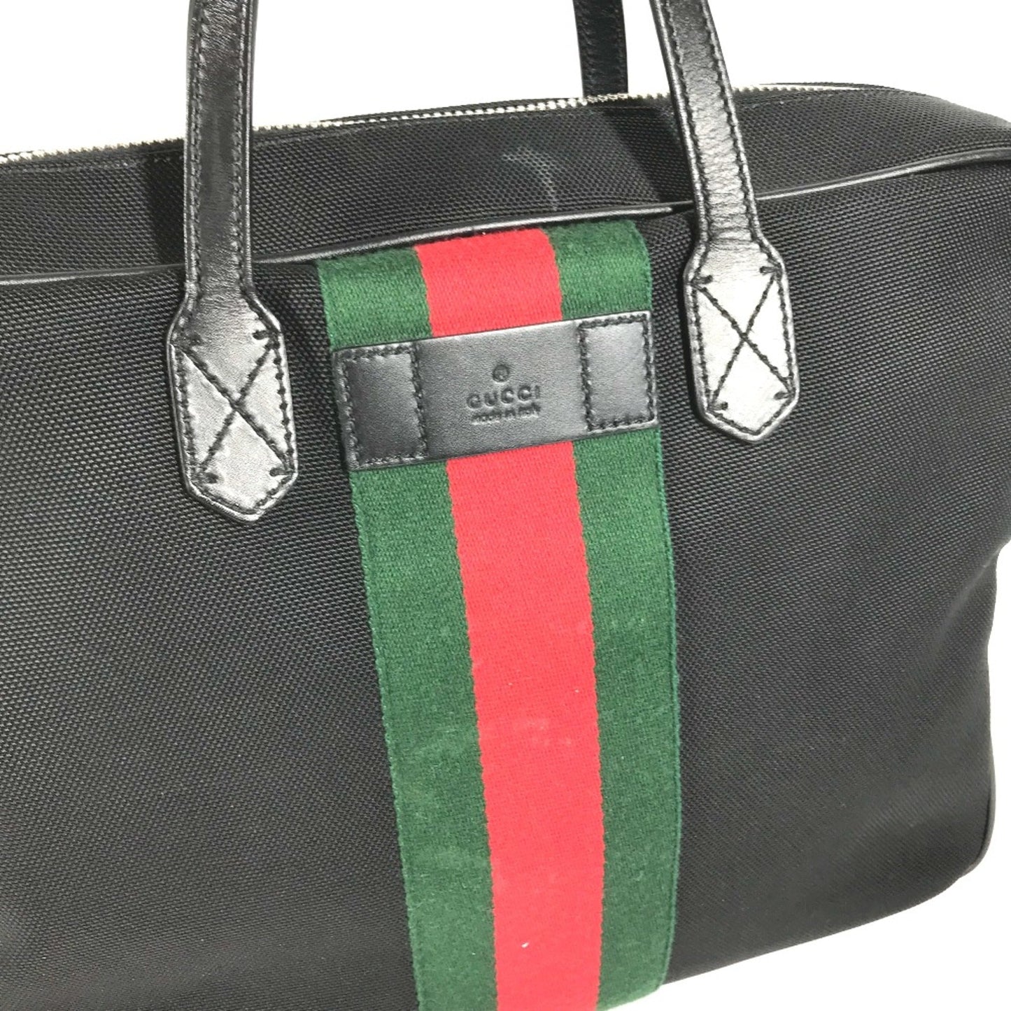 Gucci Black Leather Tote Bag