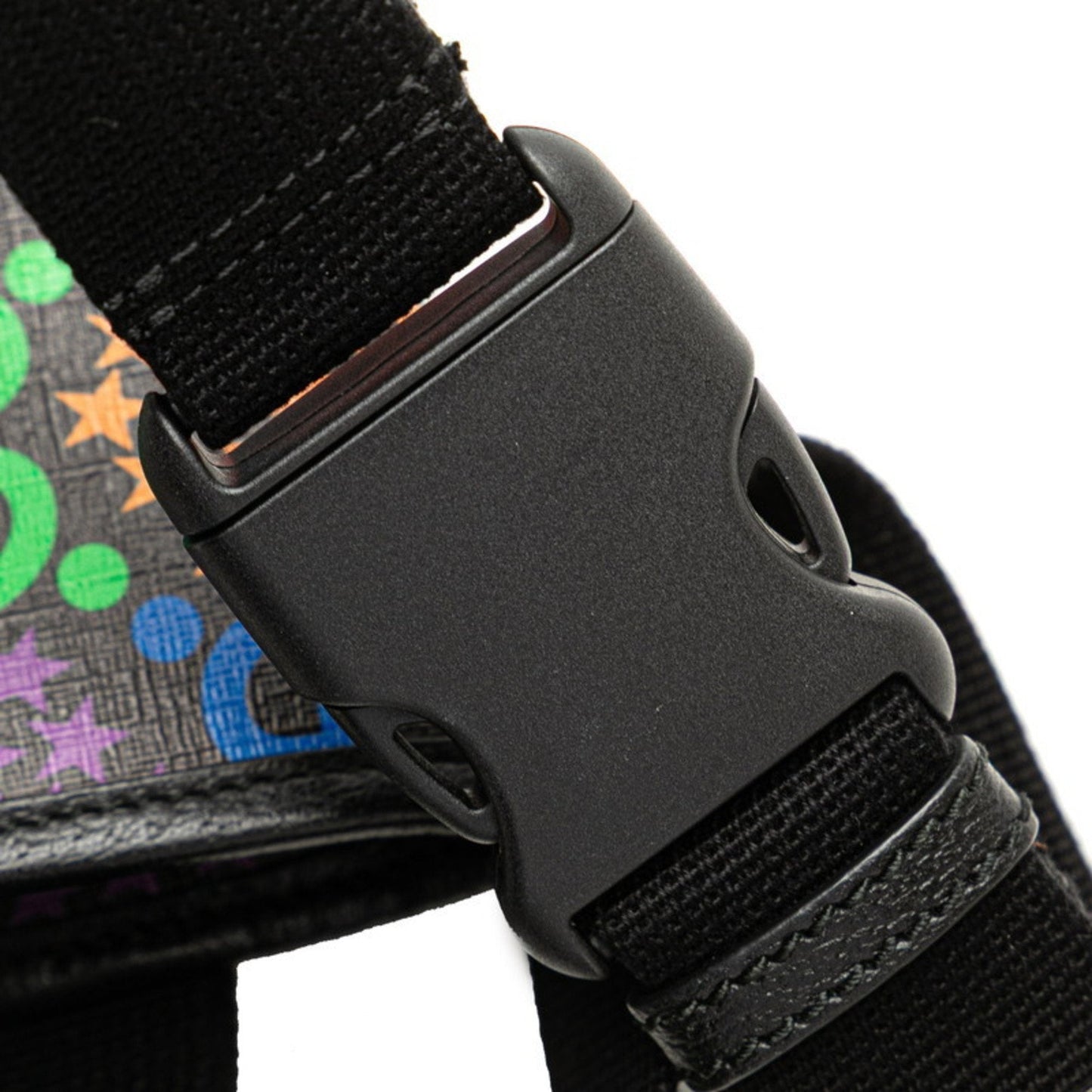 Gucci Black Multi-Color Pvc Leather Fanny Pack