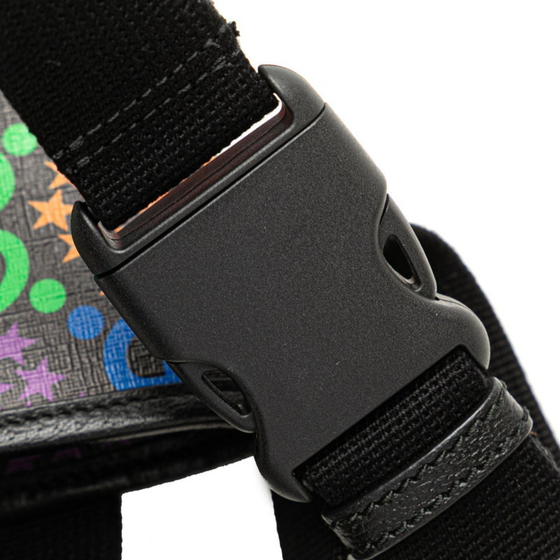Gucci Black Multi-Color Pvc Leather Fanny Pack
