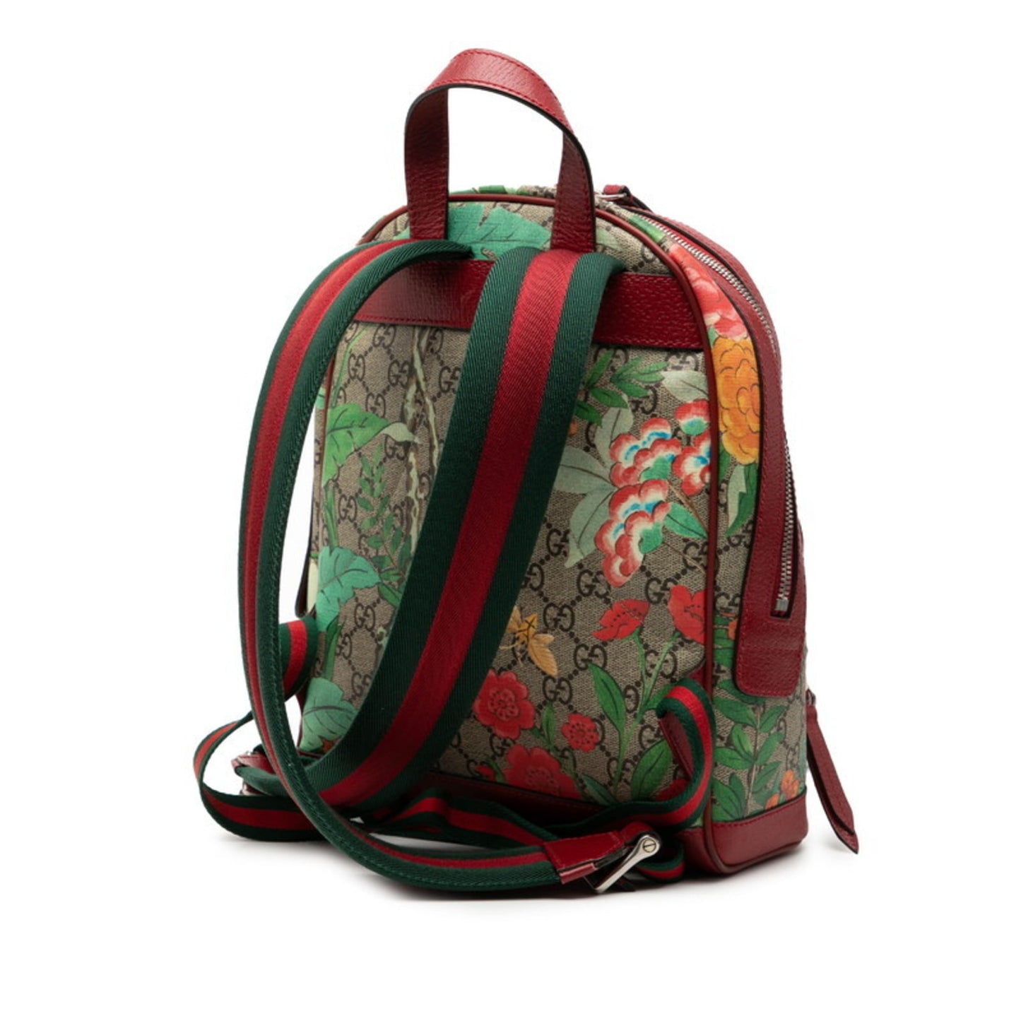 Gucci Beige Multi-Color Pvc Leather Backpack