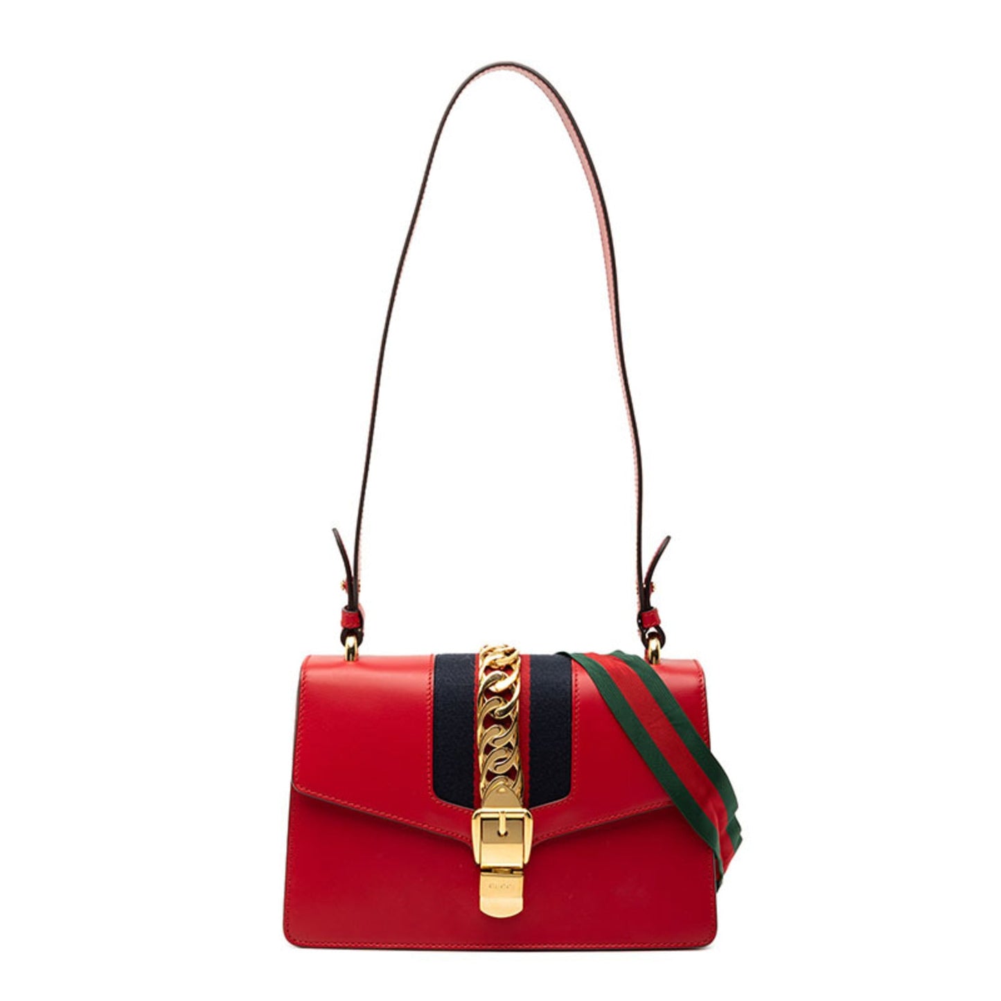 Gucci Multi-Color Red Color Leather Handbag Shoulder Bag