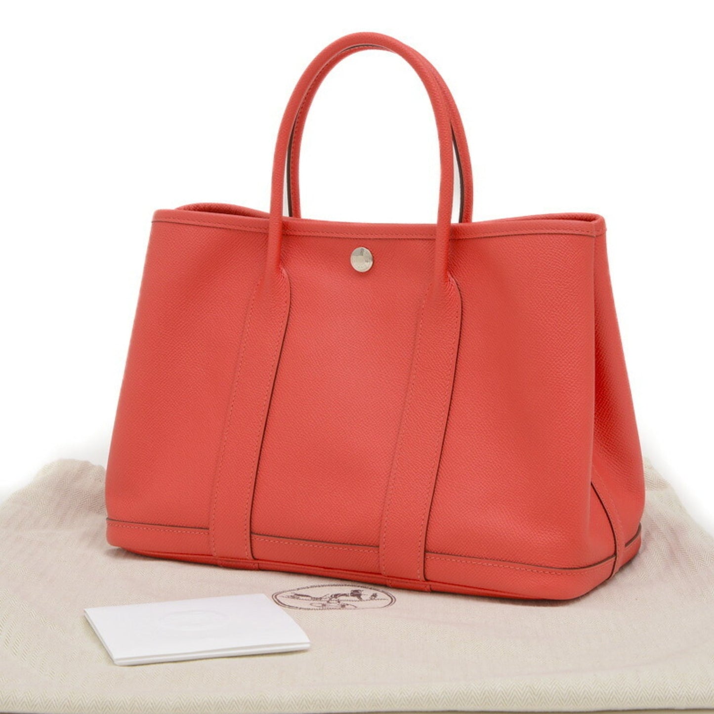 Hermes Rose Jaipur Epsom Handbag Tote Bag Leather