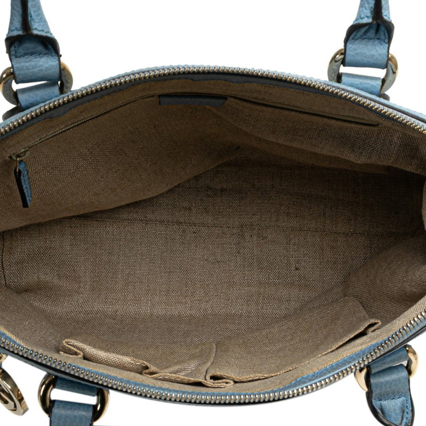 Gucci Light Blue Leather Handbag Shoulder Bag