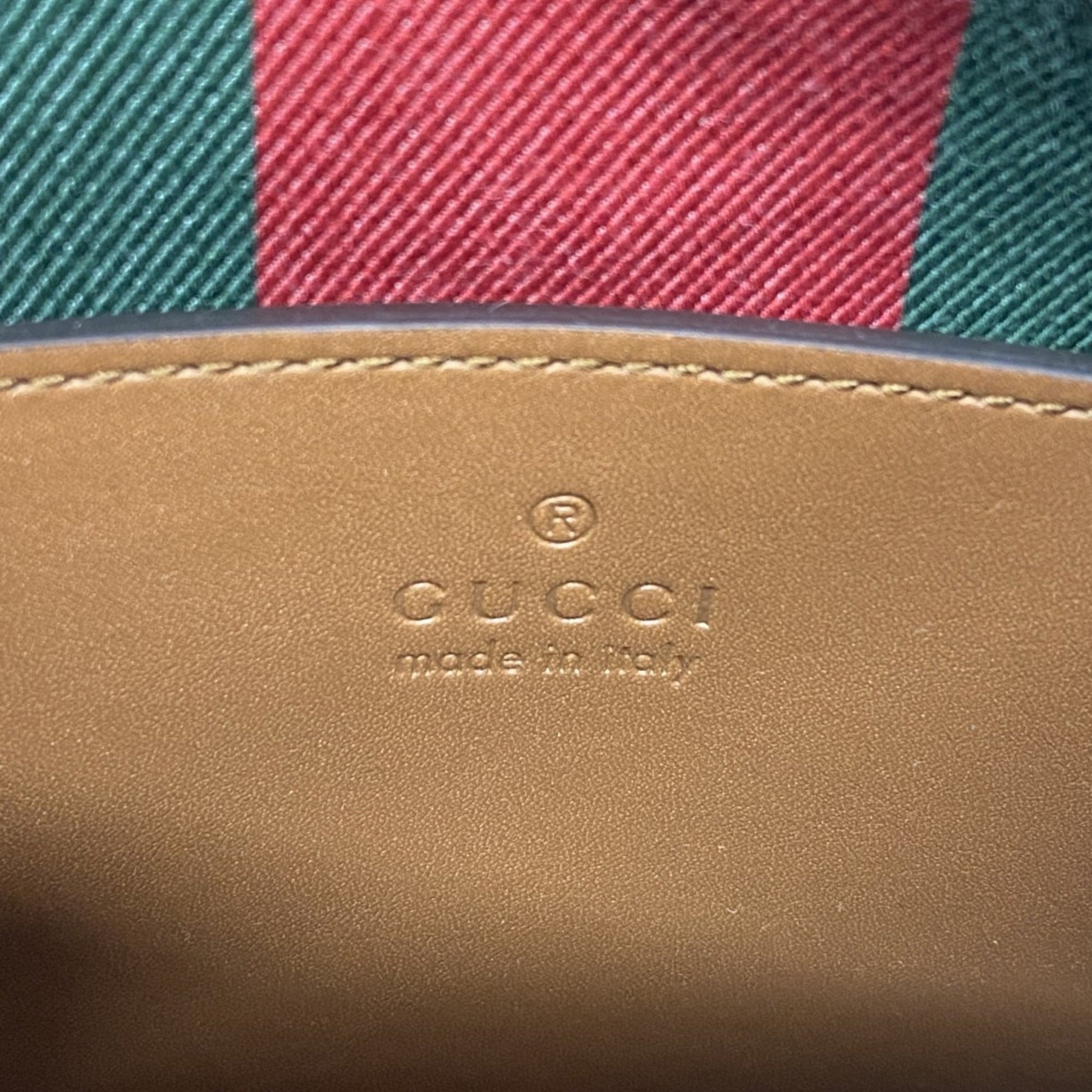 Gucci Beige Brown Pvc Handbag