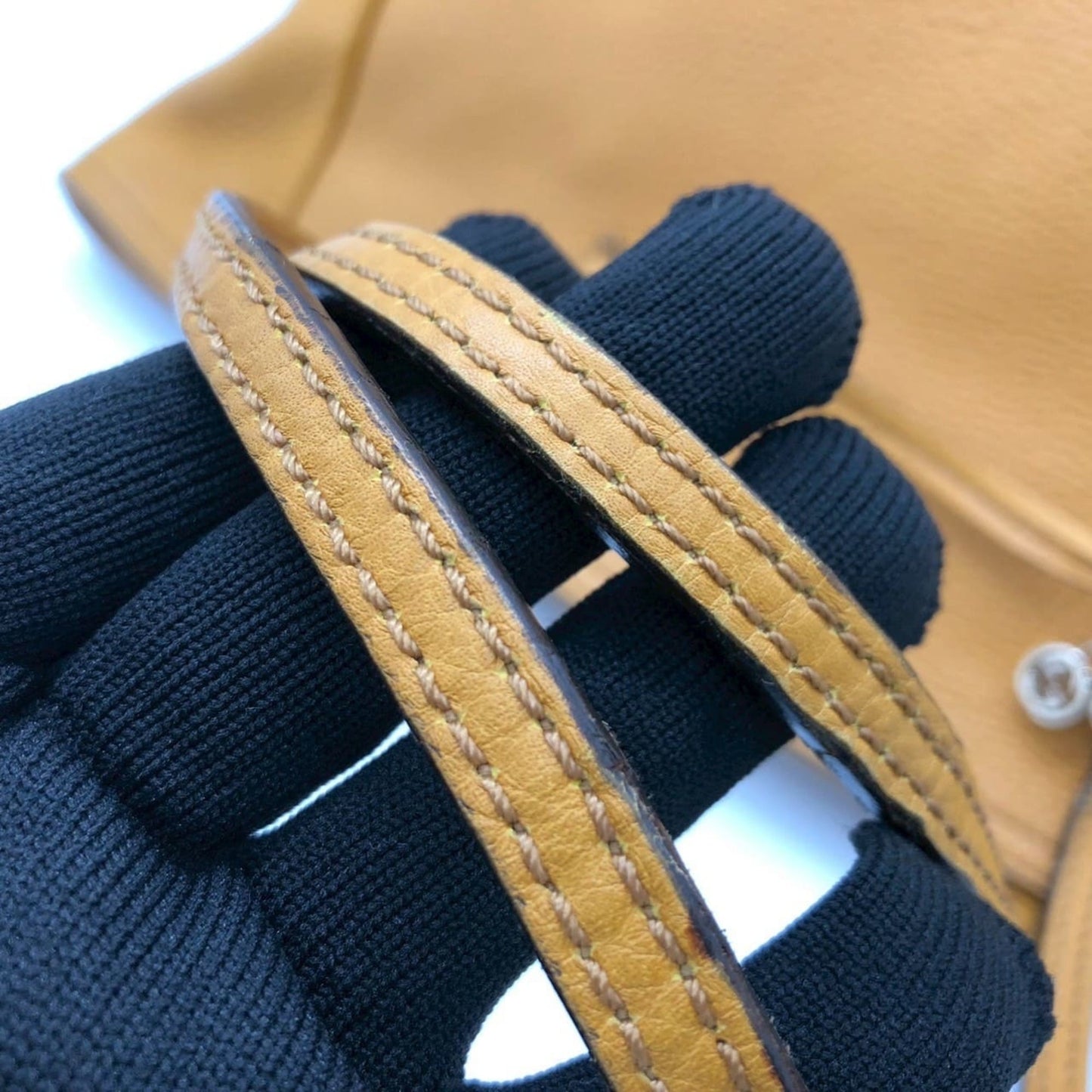 Gucci Yellow Leather Tote Bag