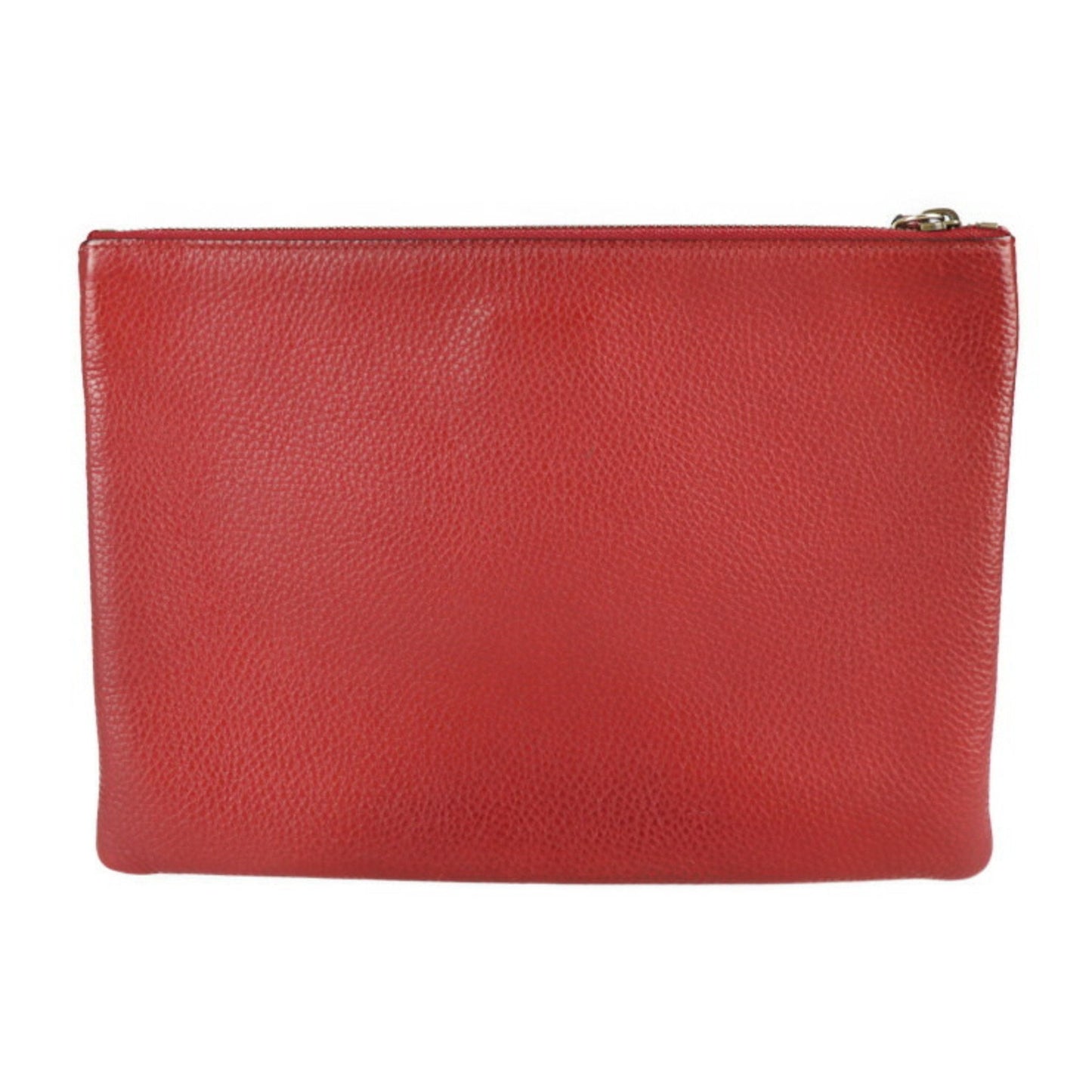 Gucci Animalier Black Red Color Leather Clutch Bag Handbag