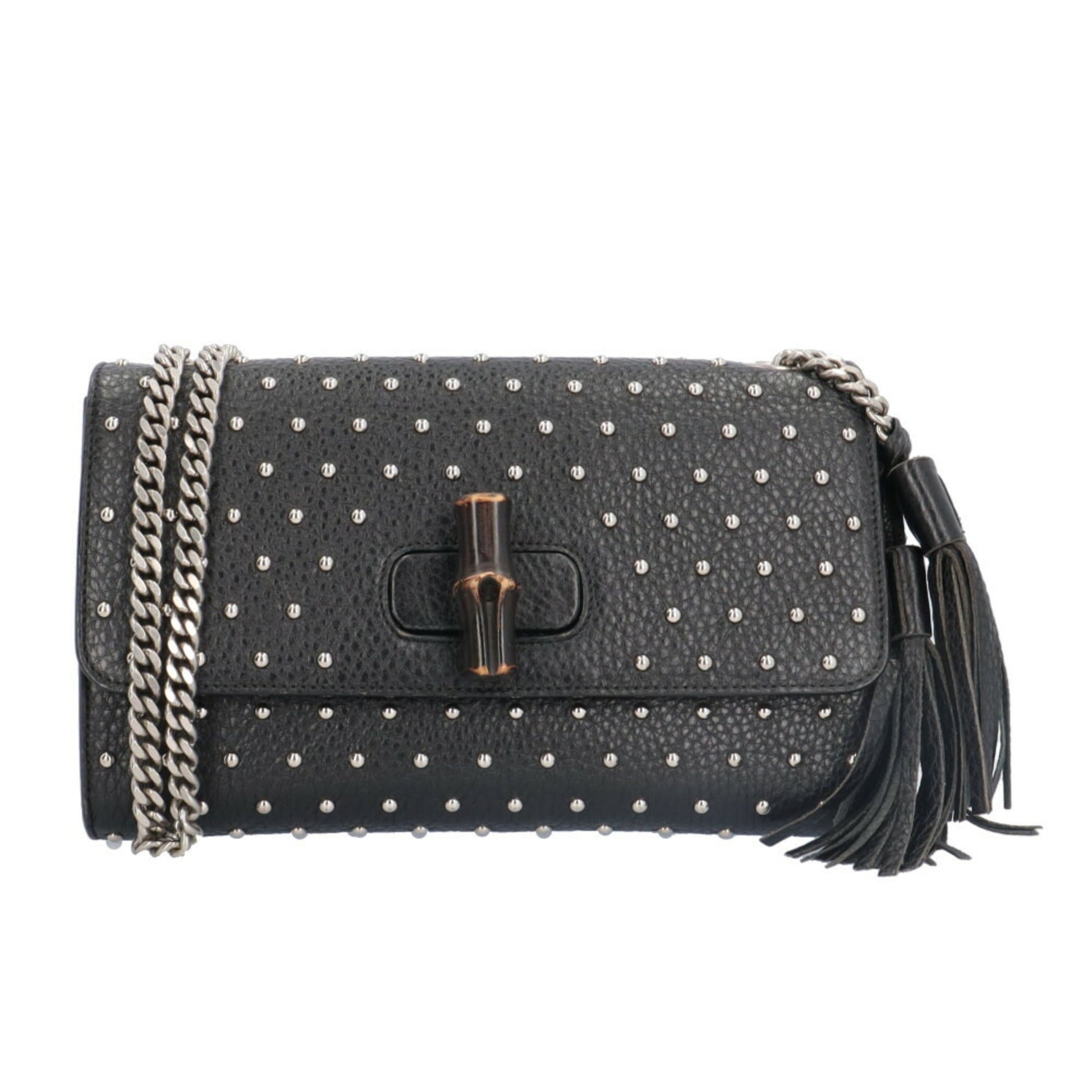 Gucci Black Leather Shoulder Bag