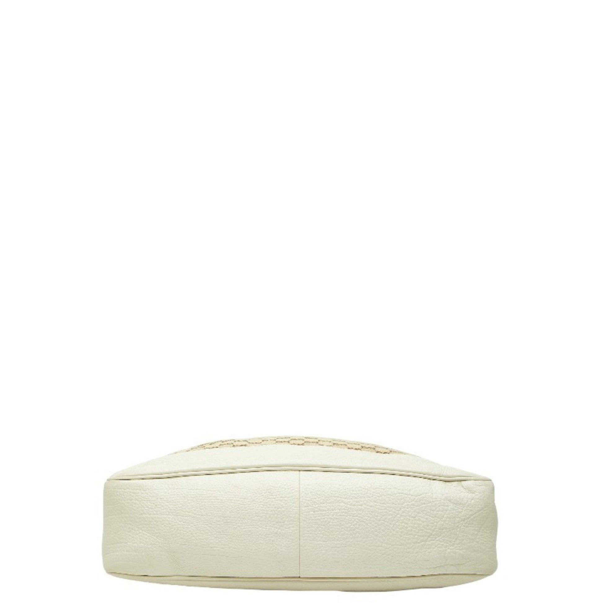 Gucci Gg Canvas Beige Ivory Gg Canvas Leather Handbag Shoulder Bag