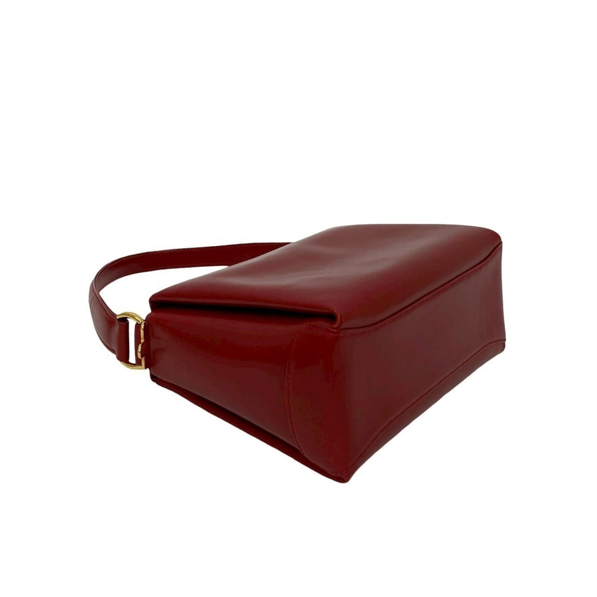 Gucci Red Color Leather Handbag Shoulder Bag