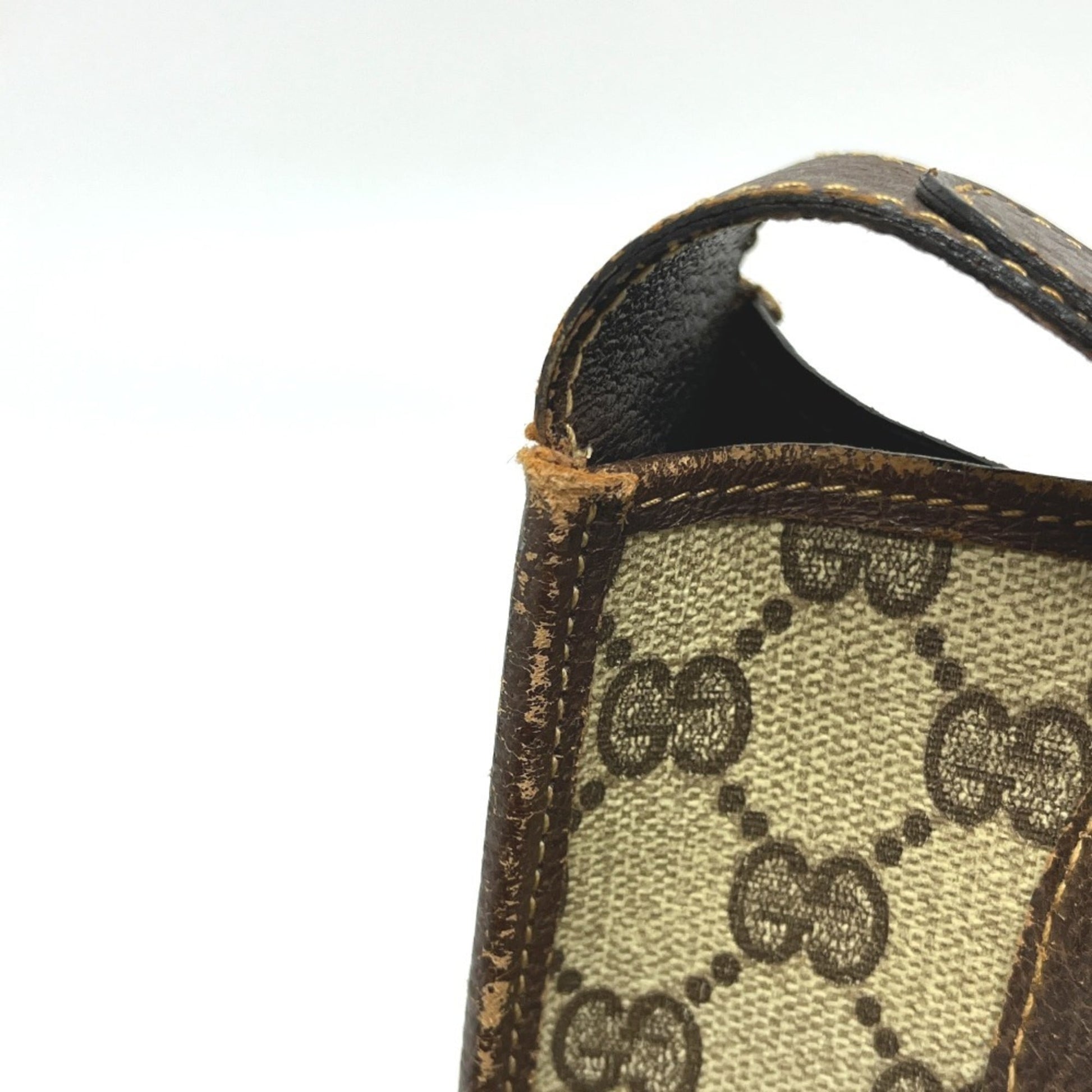 Gucci Brown Pvc Leather Shoulder Bag