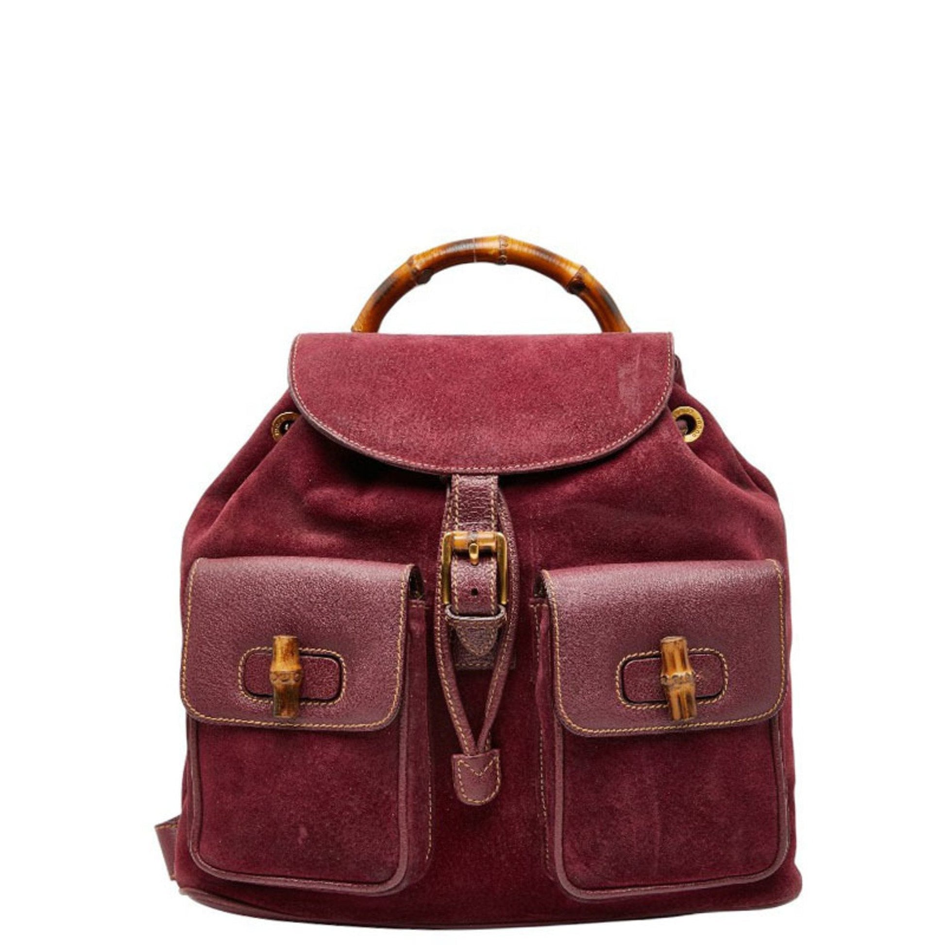 Gucci Purple Suede Backpack