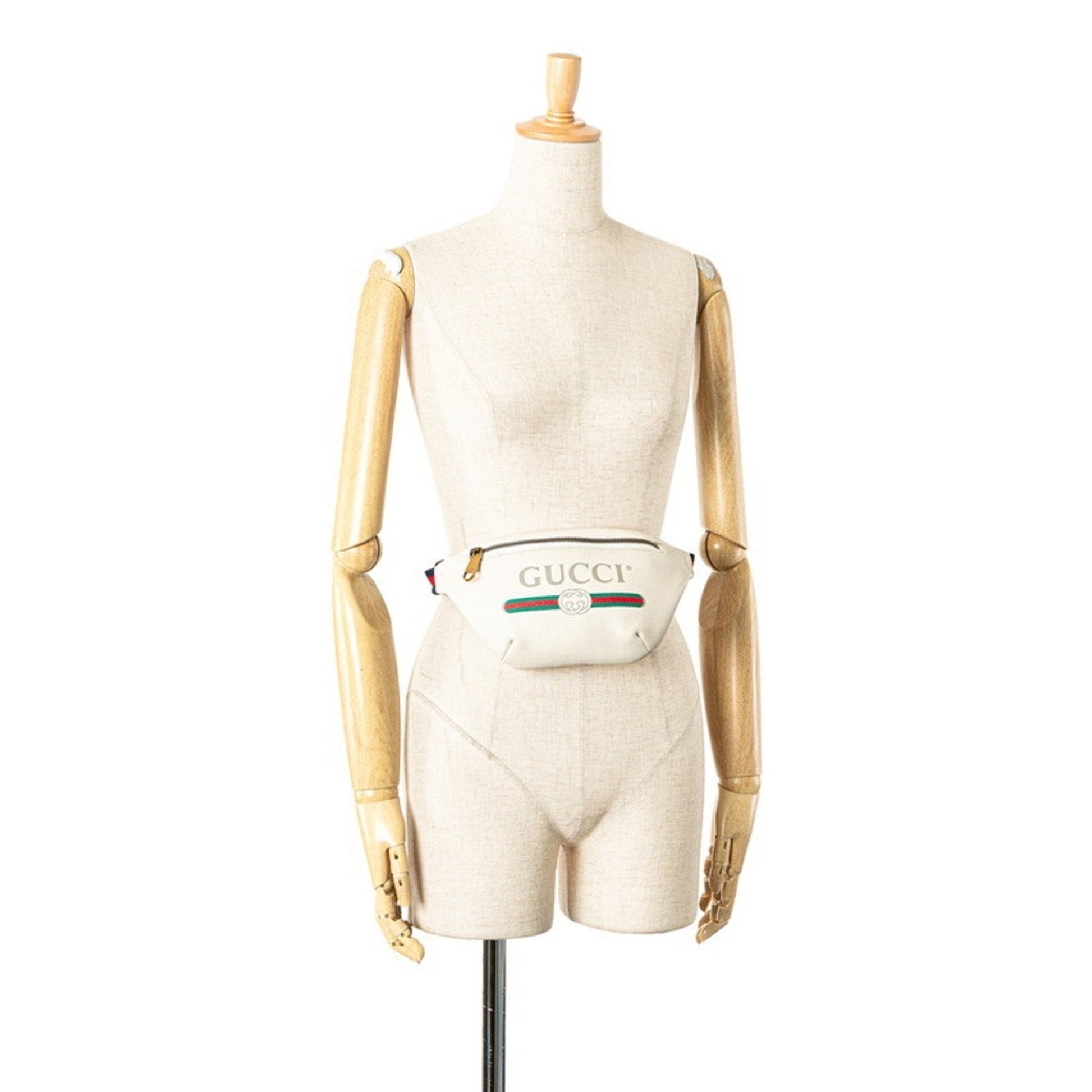 Gucci Multi-Color White Leather Fanny Pack