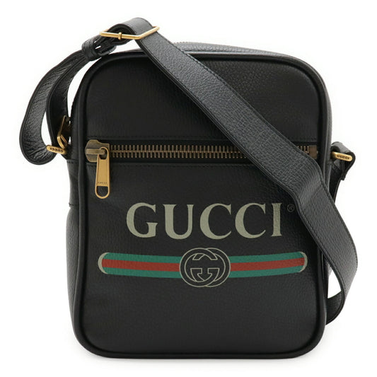 Gucci Black Leather Shoulder Bag