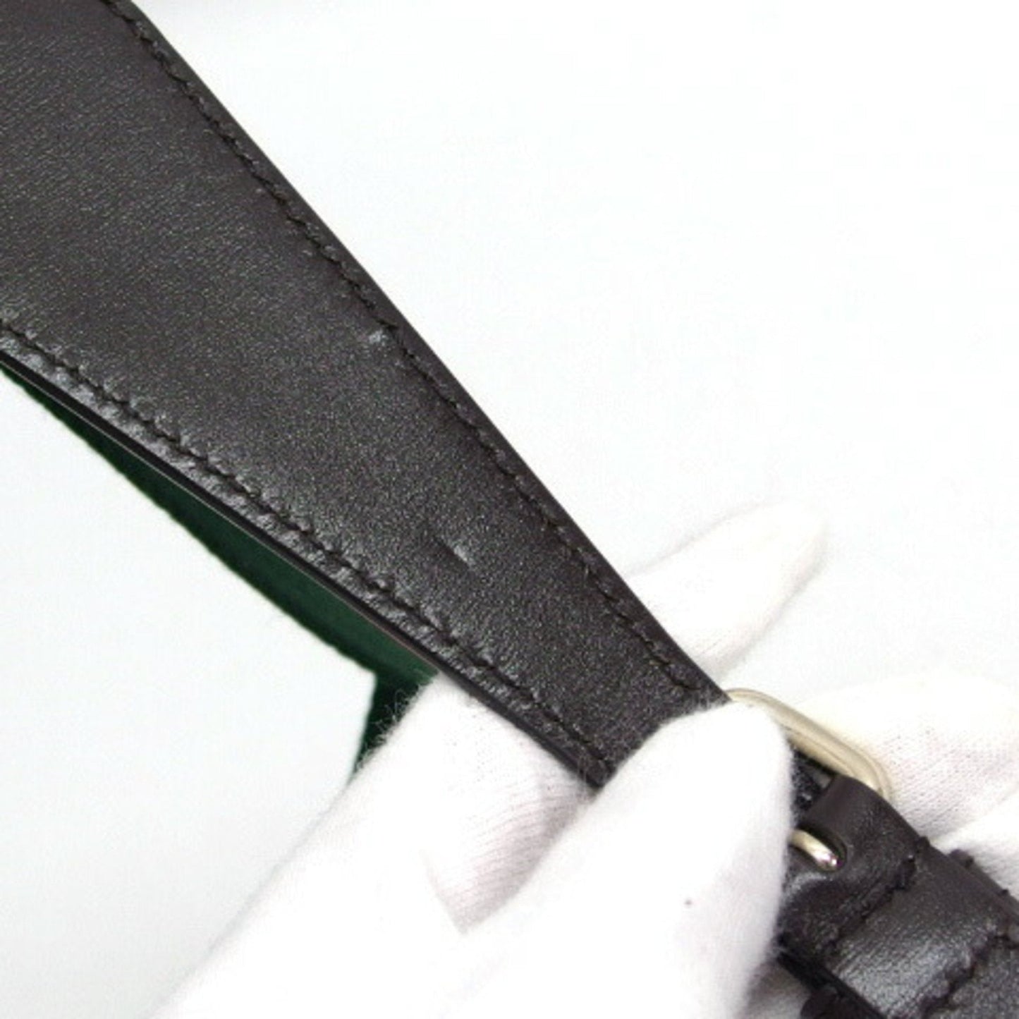 Gucci Beige Dark Brown Canvas Shoulder Bag