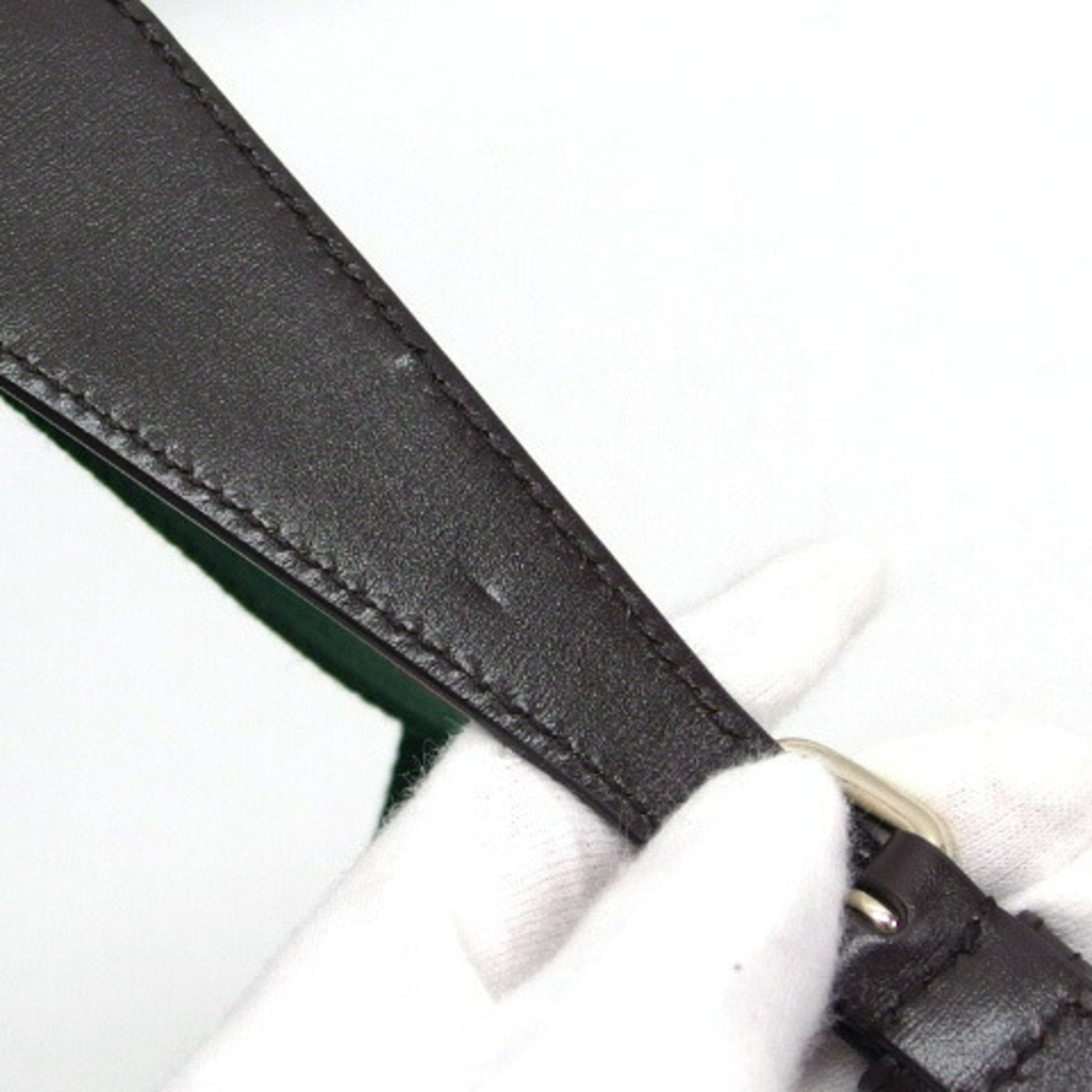 Gucci Beige Dark Brown Canvas Shoulder Bag