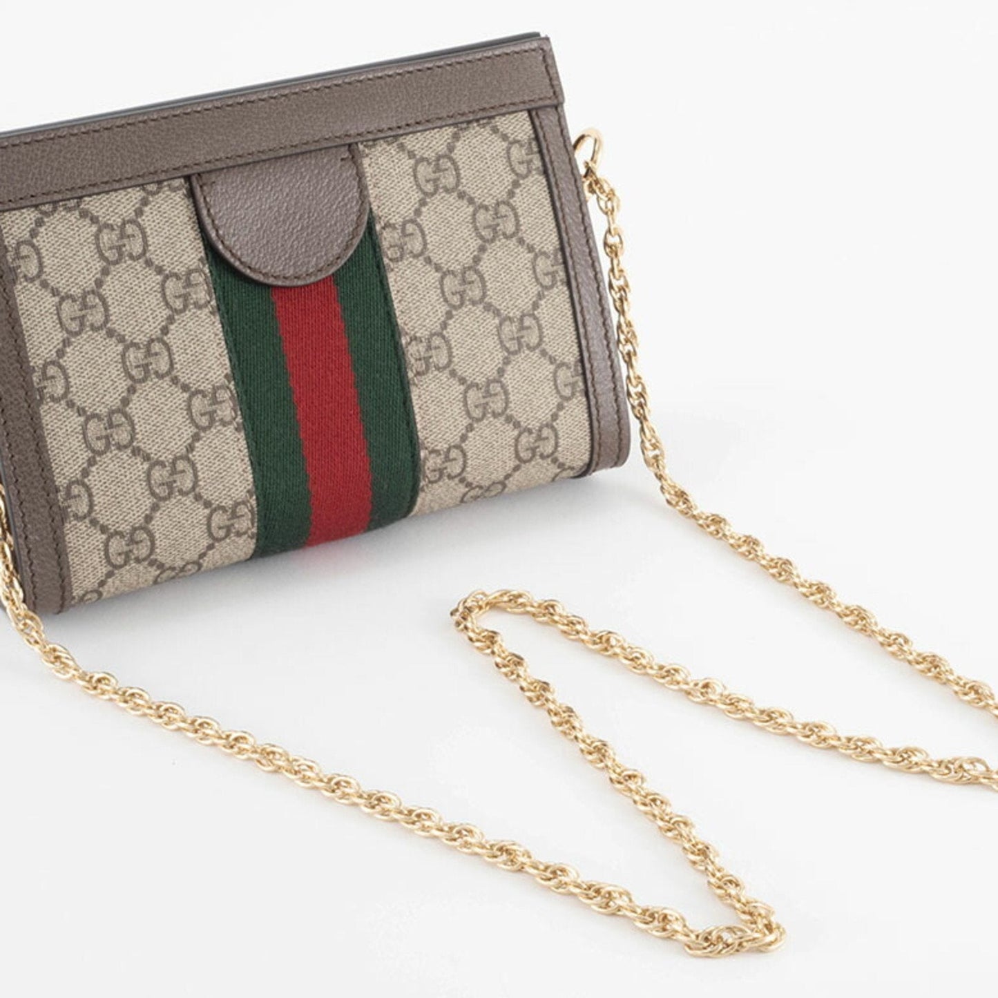 Gucci Ophidia Beige Brown Gg Supreme Shoulder Bag