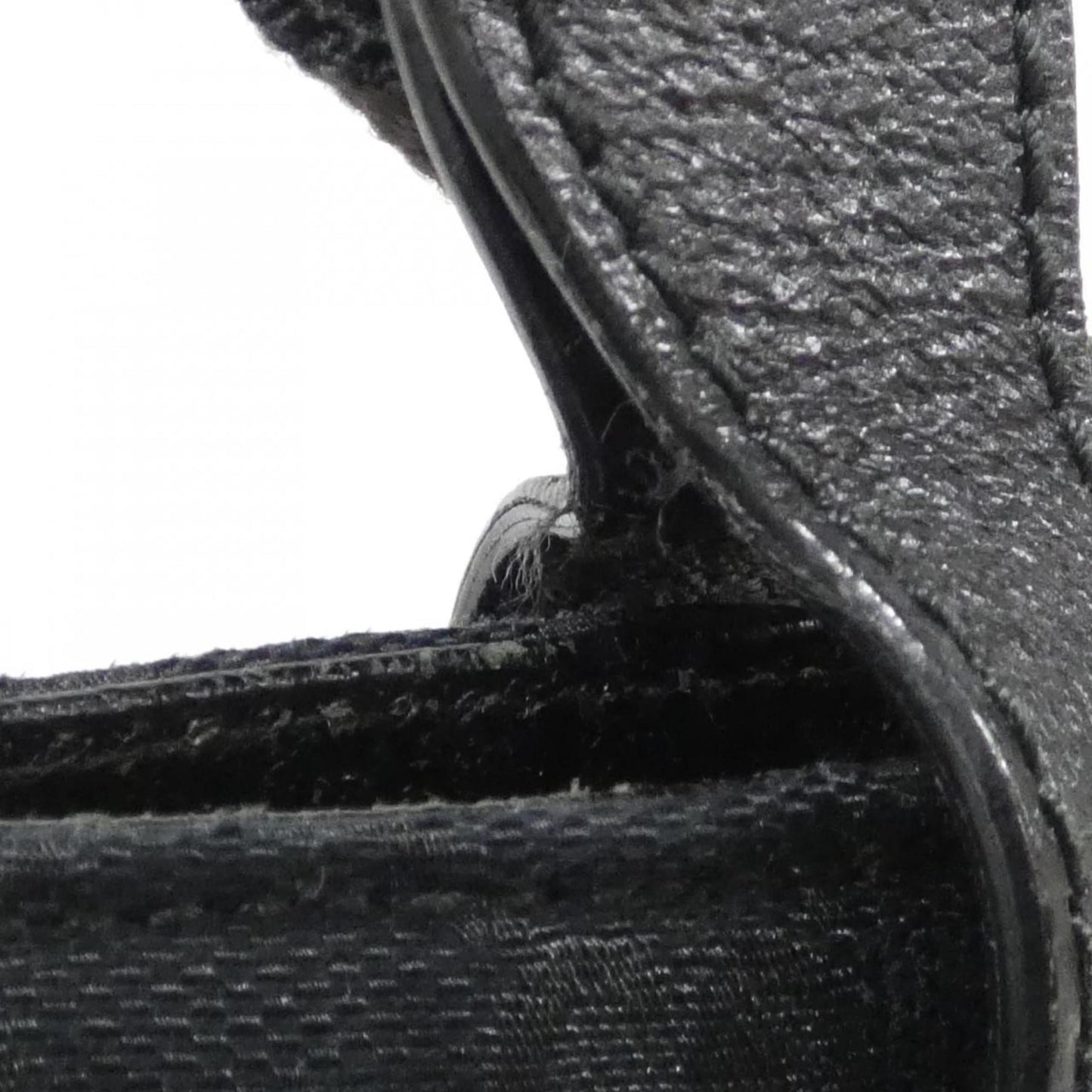 Gucci Black Gg Canvas Shoulder Bag