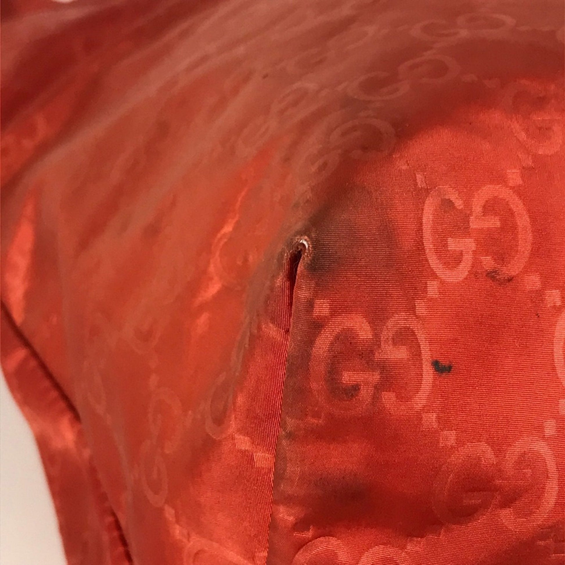 Gucci Orange Nylon Handbag Shoulder Bag Tote Bag