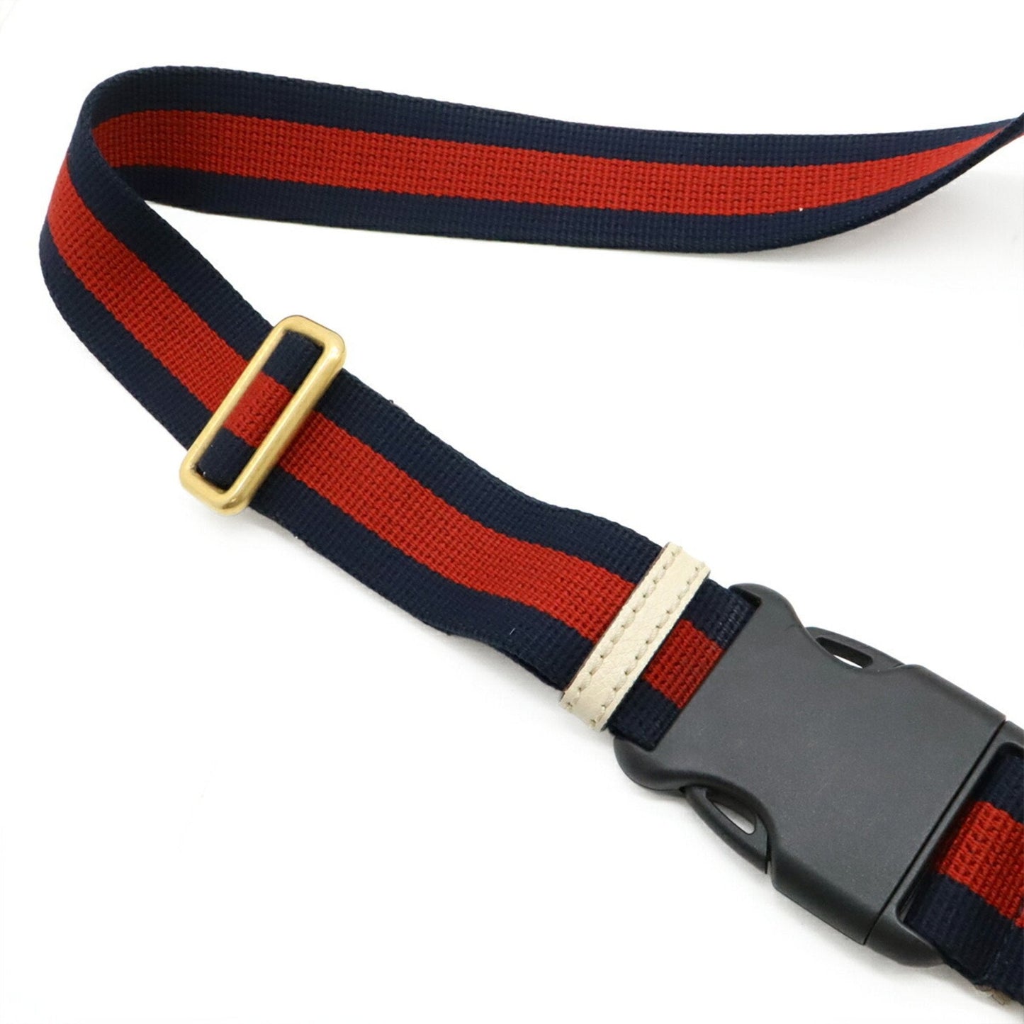 Gucci Green Ivory Red Color Leather Fanny Pack