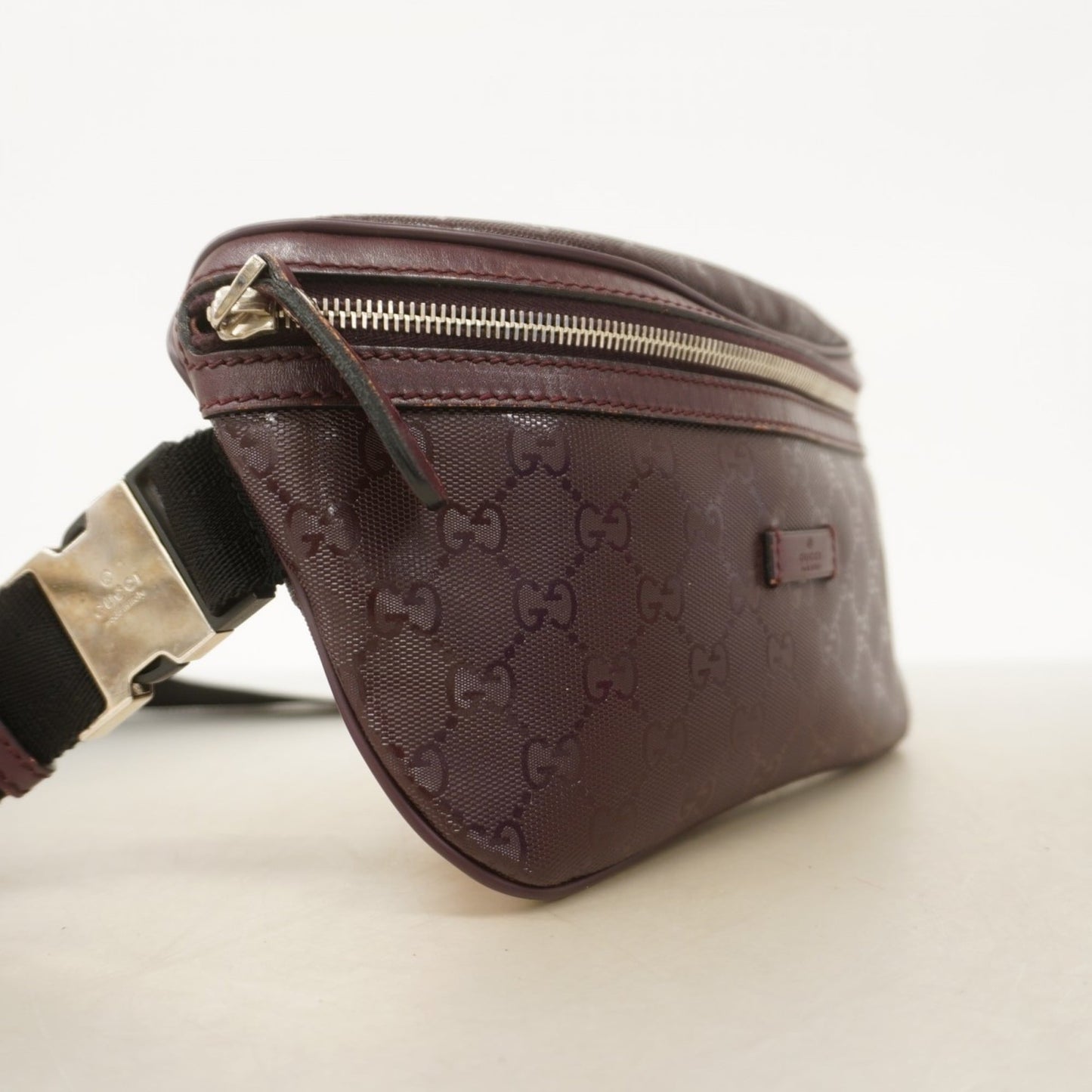 Gucci Bordeaux Pvc Sling Bag