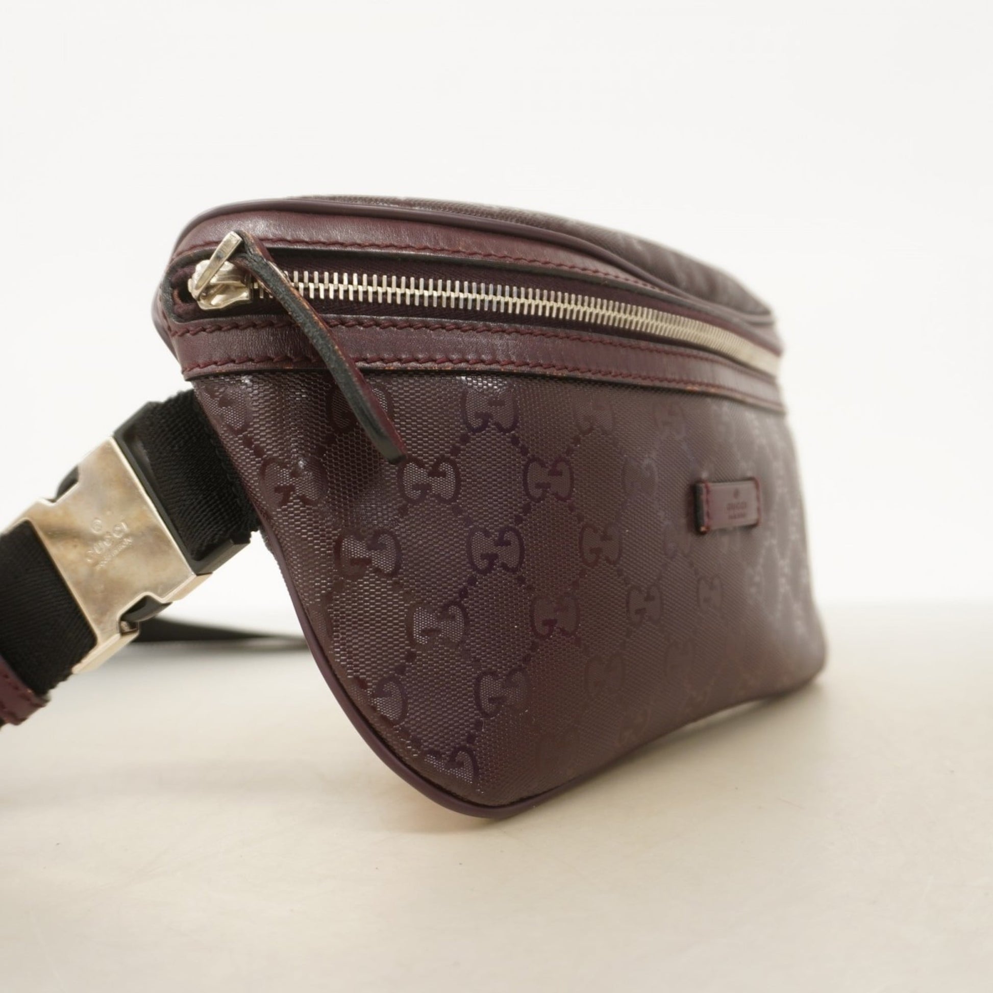 Gucci Bordeaux Pvc Sling Bag