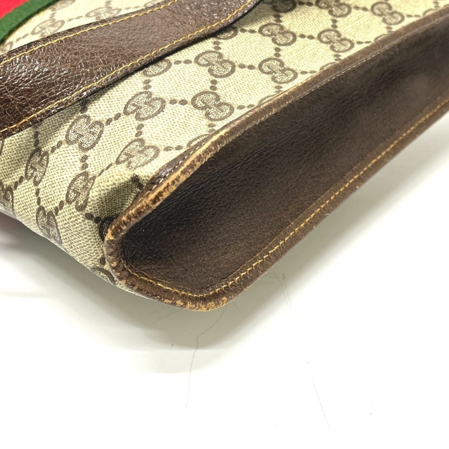 Gucci Brown Pvc Leather Shoulder Bag