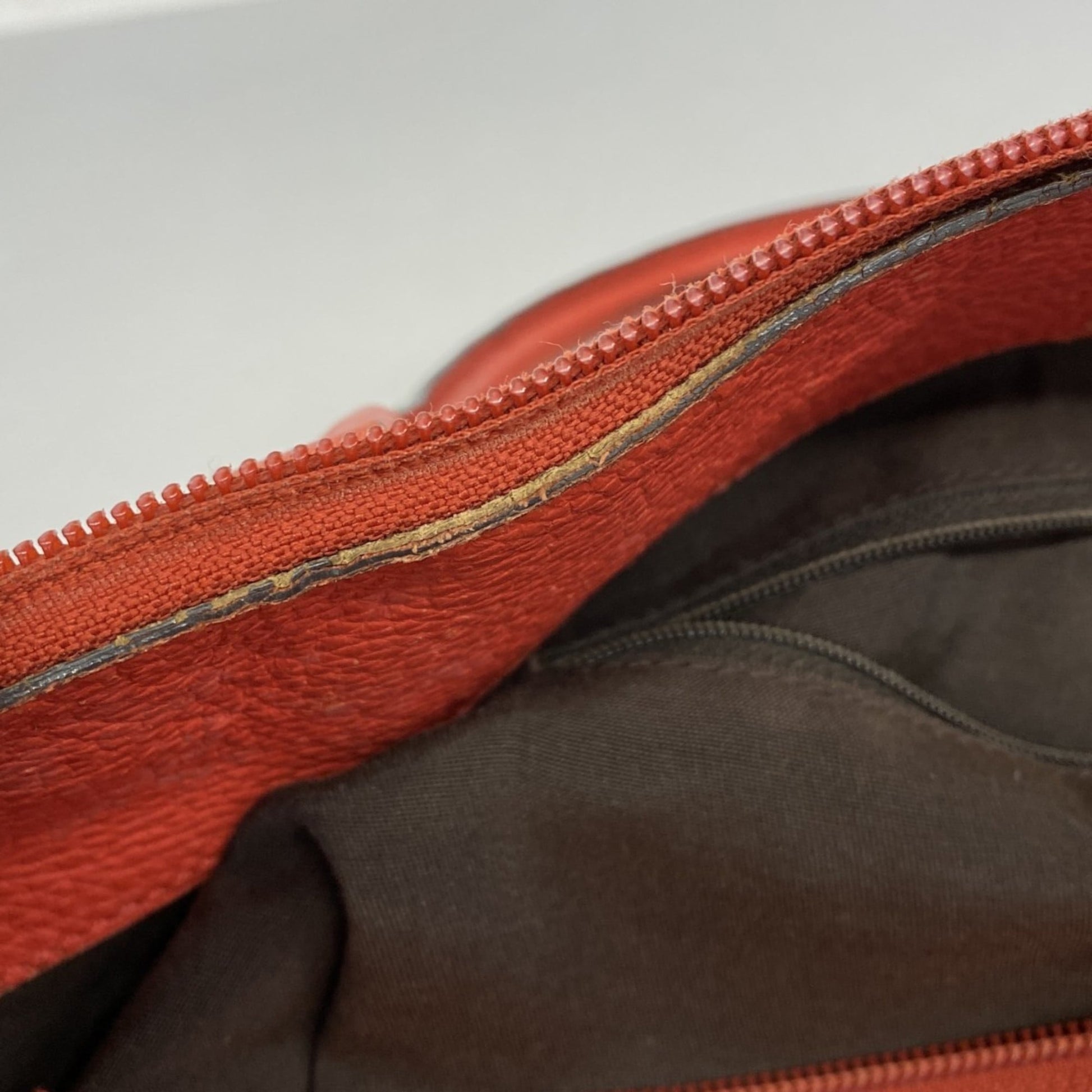 Gucci Red Color Leather Tote Bag