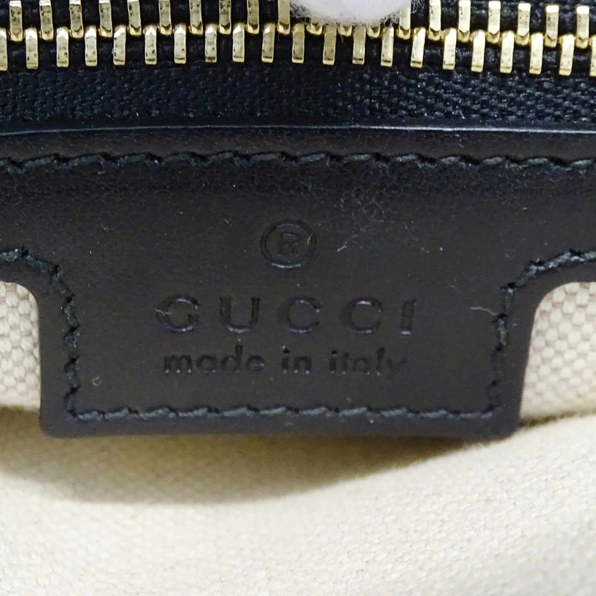 Gucci Black Leather Handbag Shoulder Bag