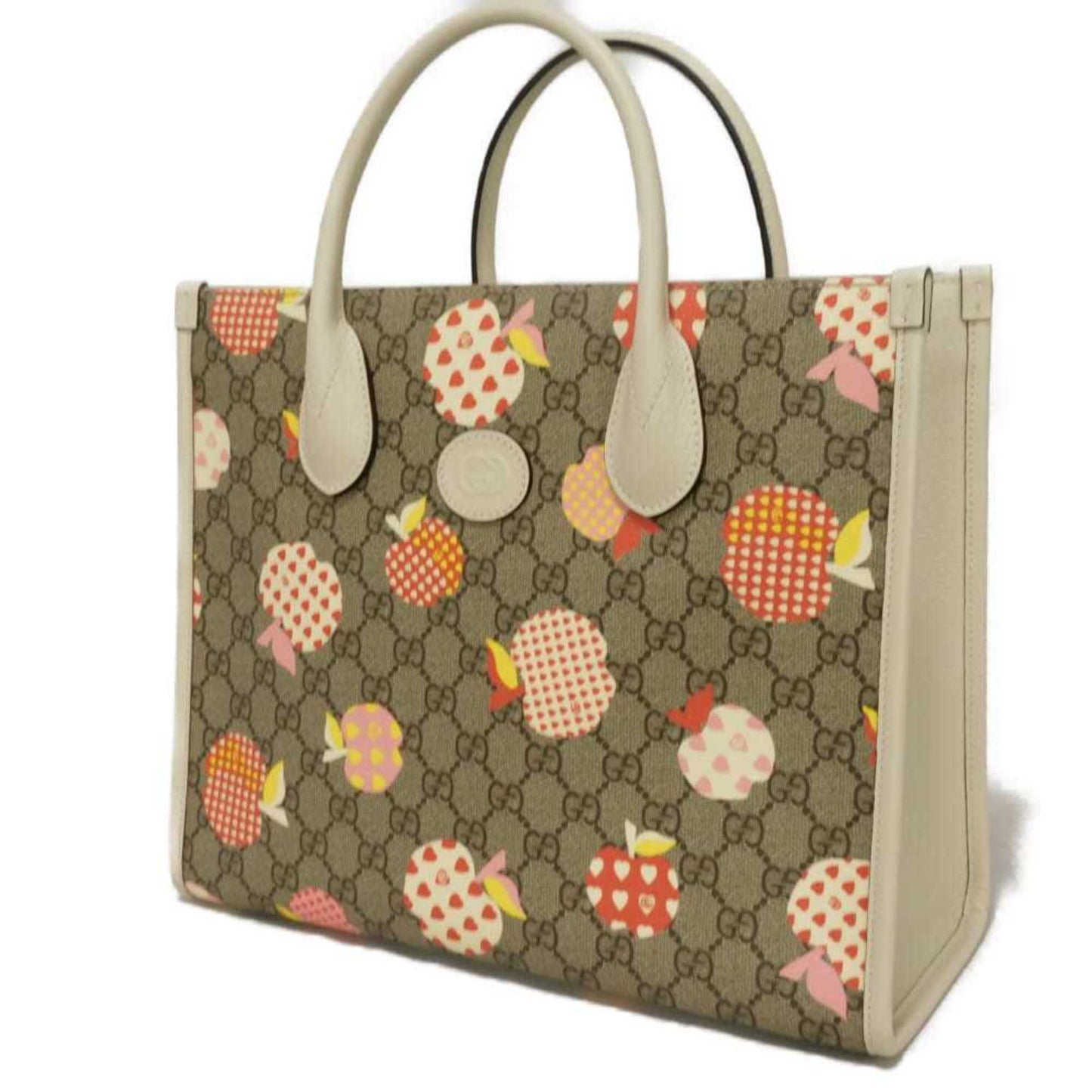 Gucci Beige Gg Supreme Leather Shoulder Bag Tote Bag