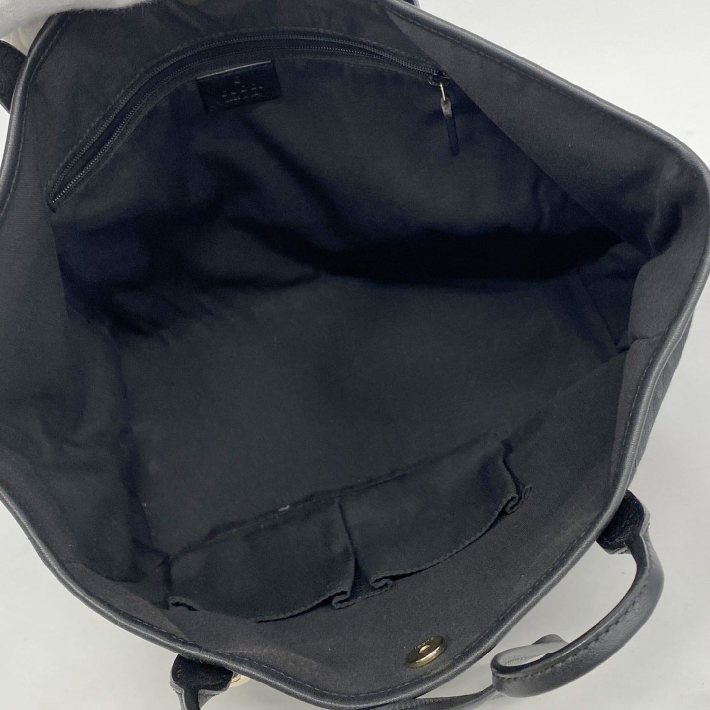 Gucci Black Canvas Tote Bag
