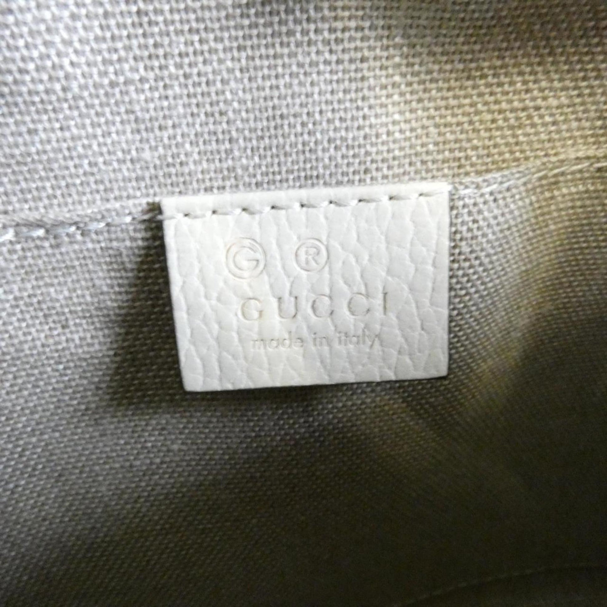 Gucci Beige Ivory Gg Canvas Shoulder Bag