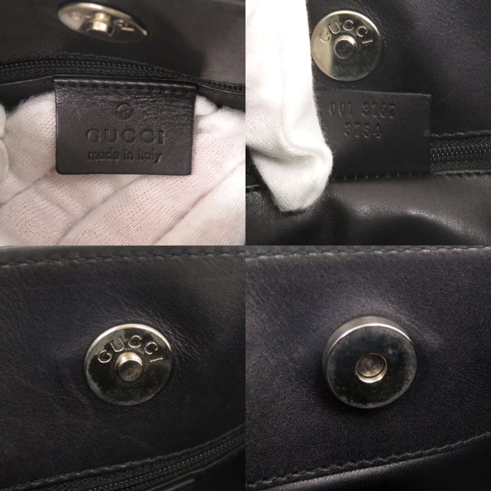 Gucci Black Leather Shoulder Bag