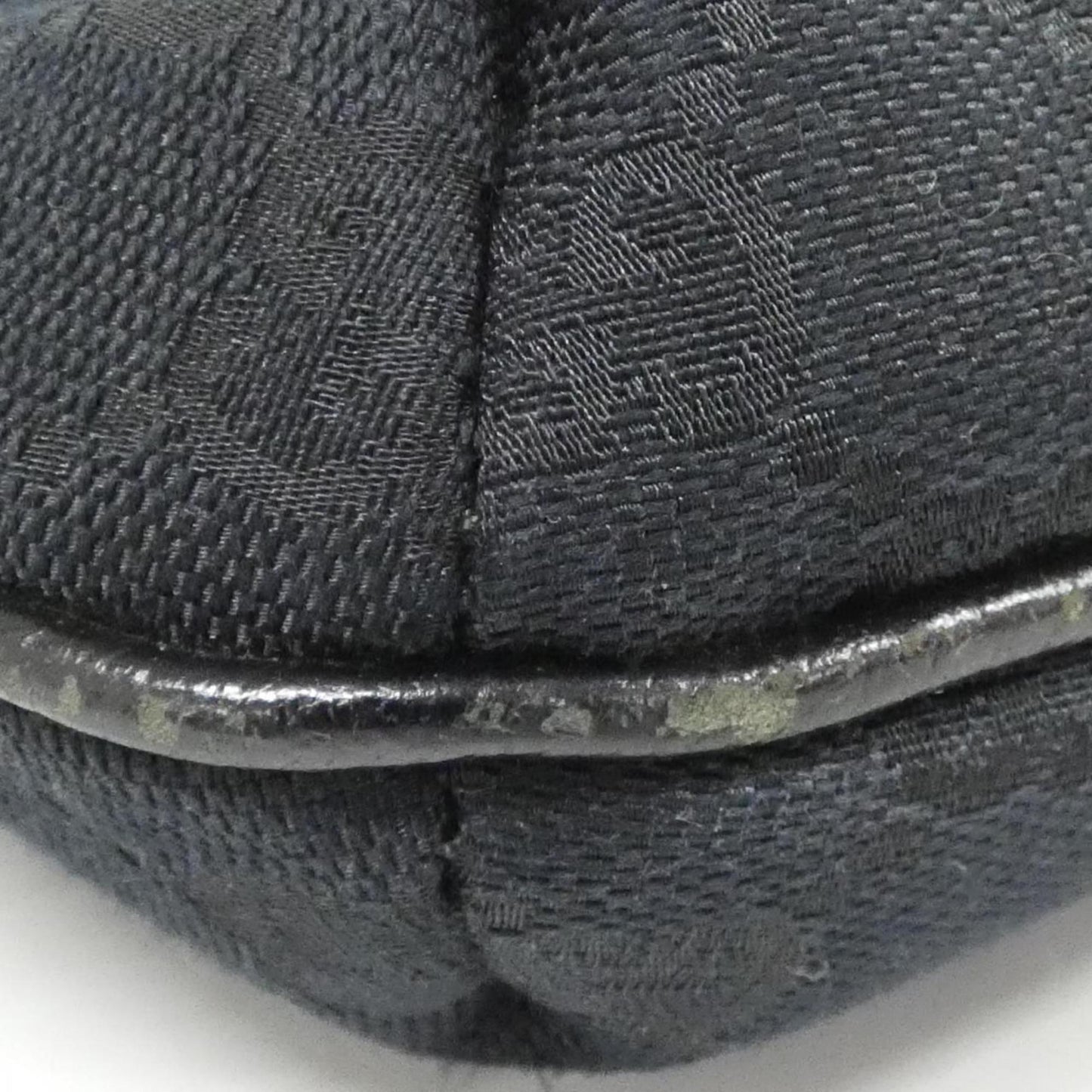 Gucci Black Gg Canvas Shoulder Bag