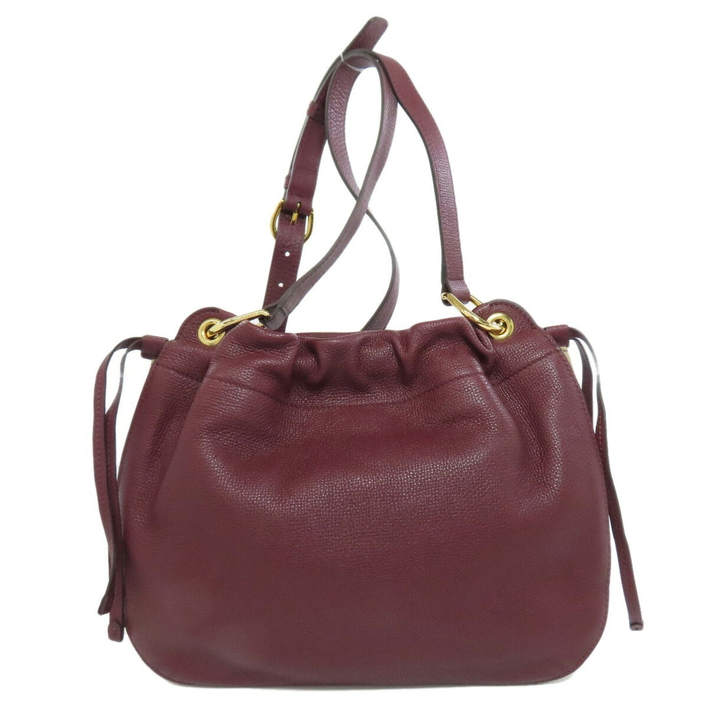 Burberry Bordeaux Shoulder Bag Leather
