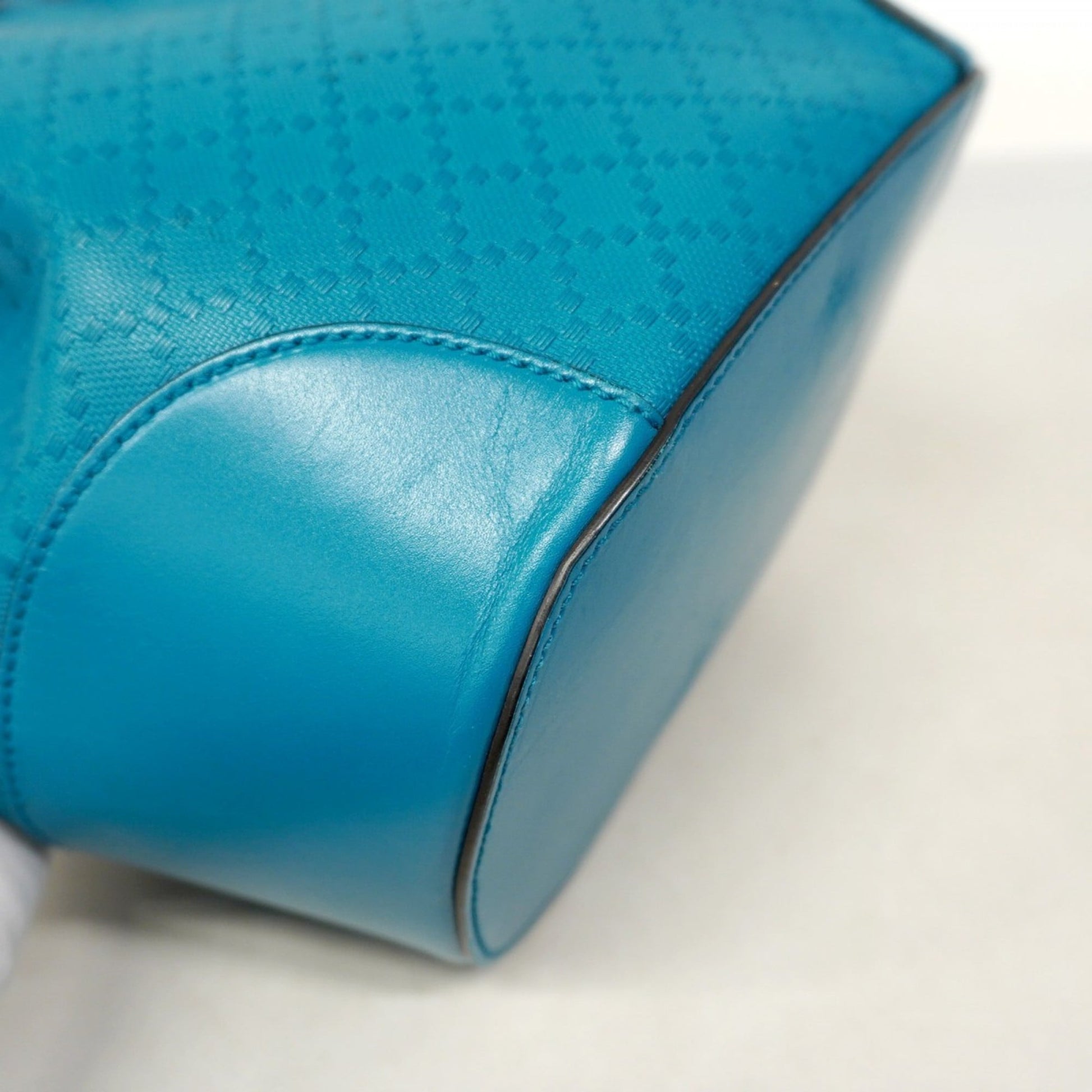 Gucci Blue Leather Shoulder Bag