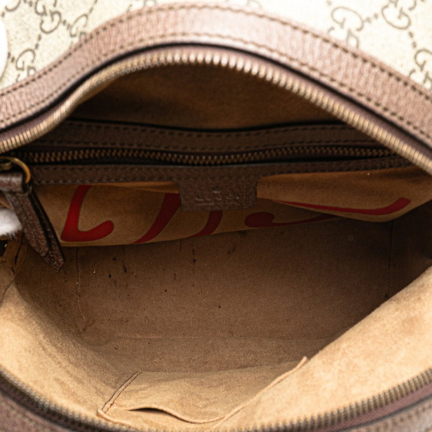 Gucci Beige Brown Multi-Color Pvc Leather Backpack
