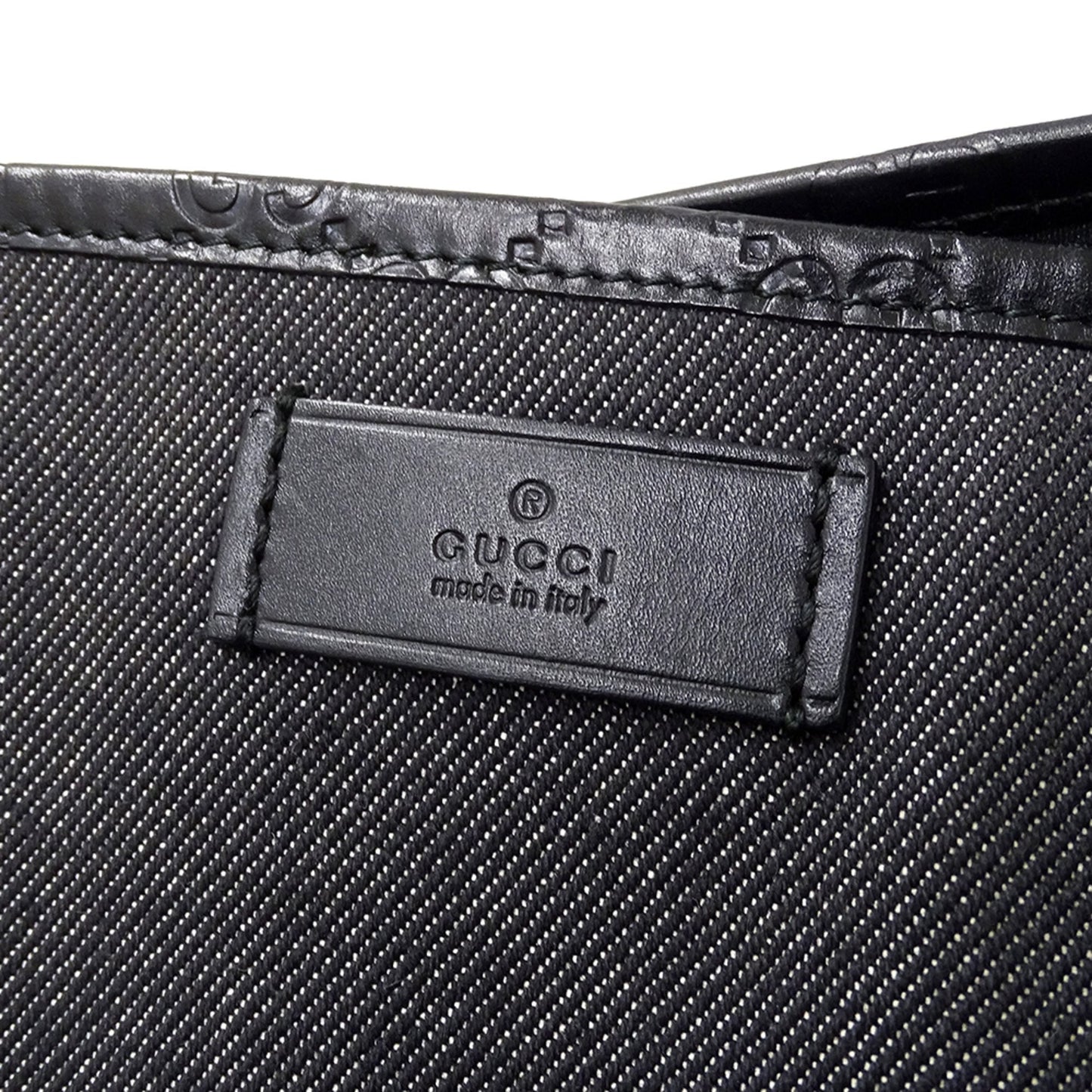Gucci Black Denim Tote Bag