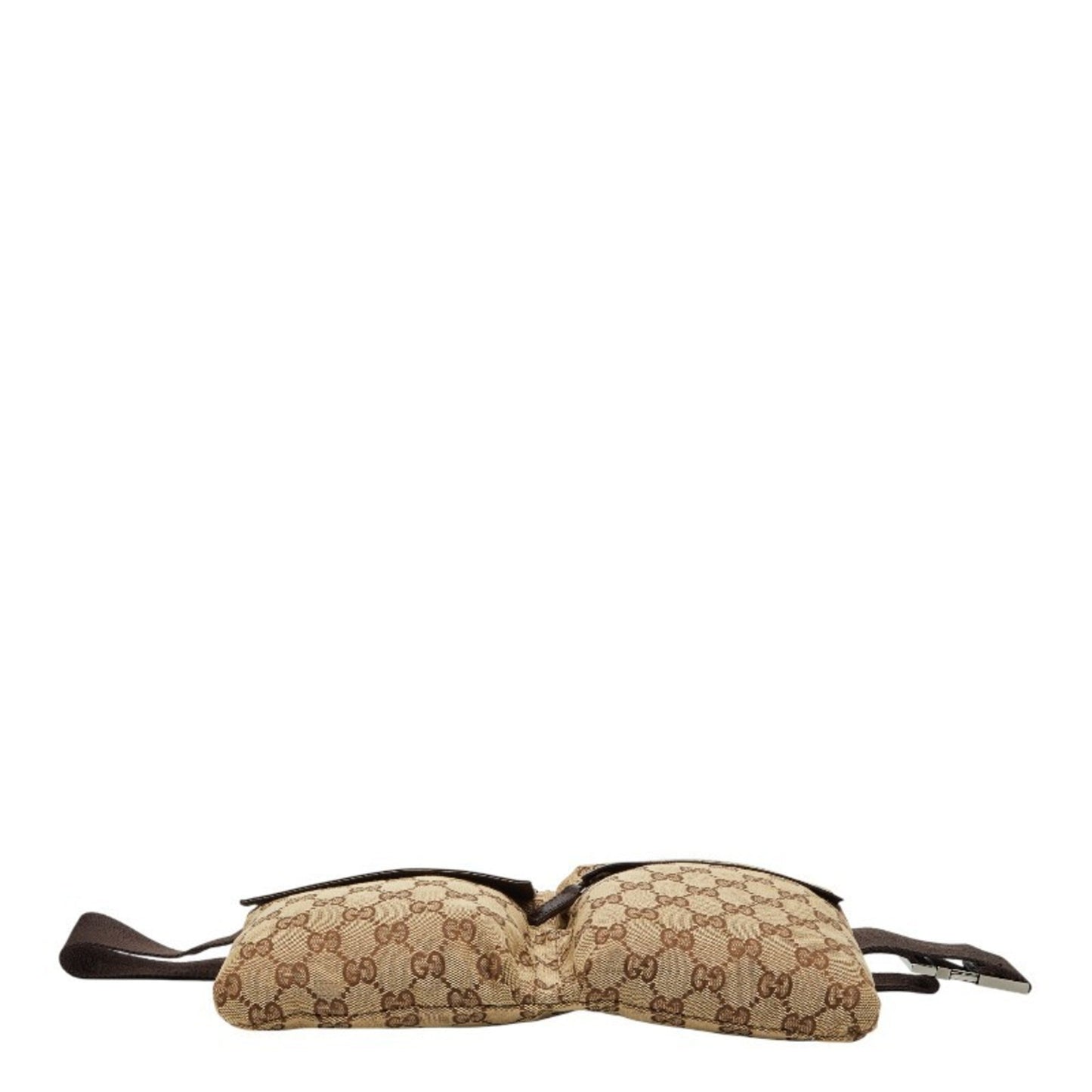 Gucci Gg Canvas Beige Brown Gg Canvas Leather Sling Bag