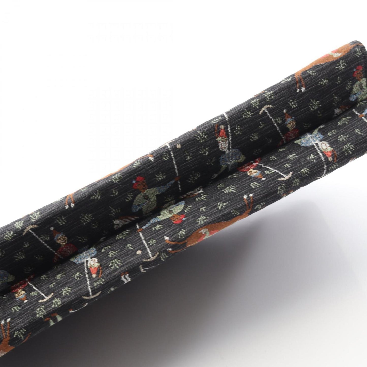 Gucci Black Multi-Color Canvas Clutch Bag