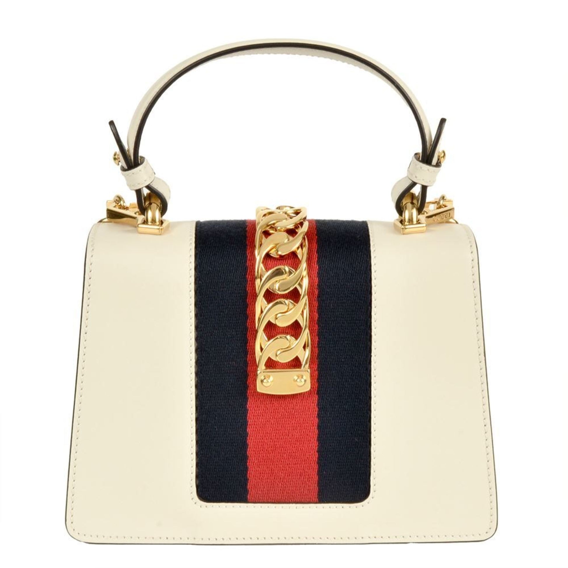 Gucci White Leather Handbag