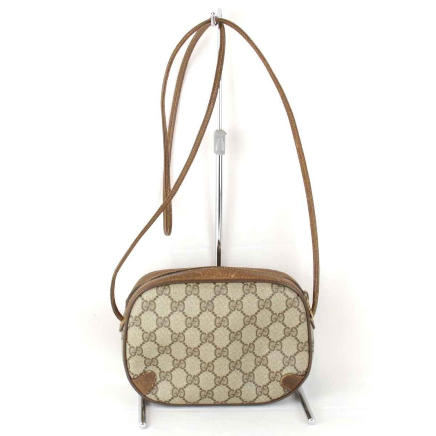 Gucci Brown Gg Supreme Shoulder Bag