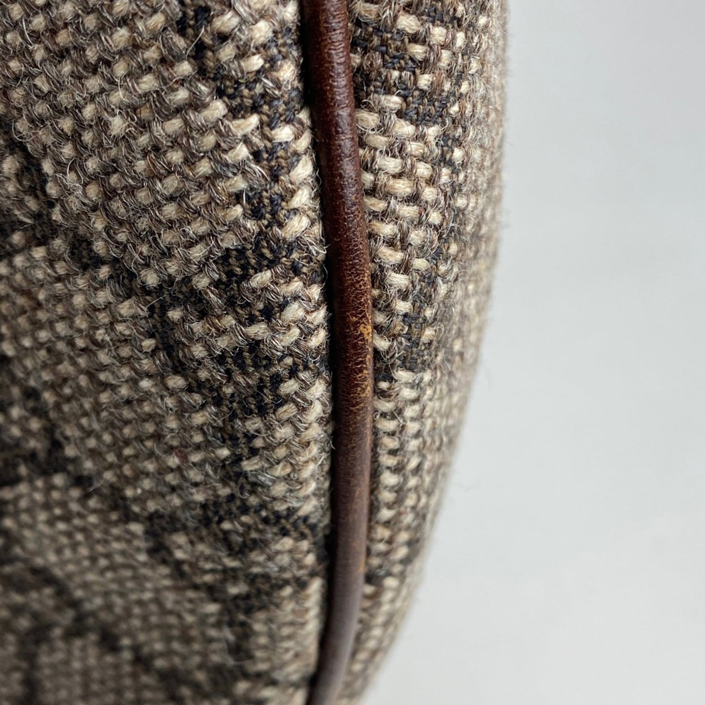 Gucci Brown Fabric Leather Shoulder Bag