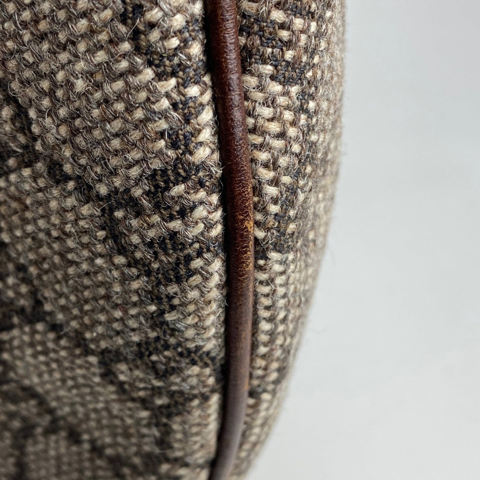 Gucci Brown Fabric Leather Shoulder Bag