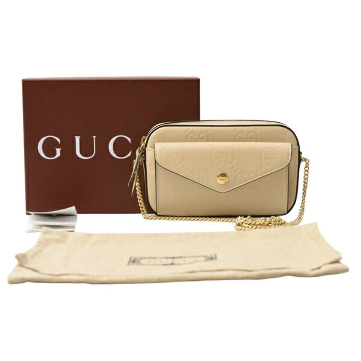 Gucci Beige Leather Shoulder Bag