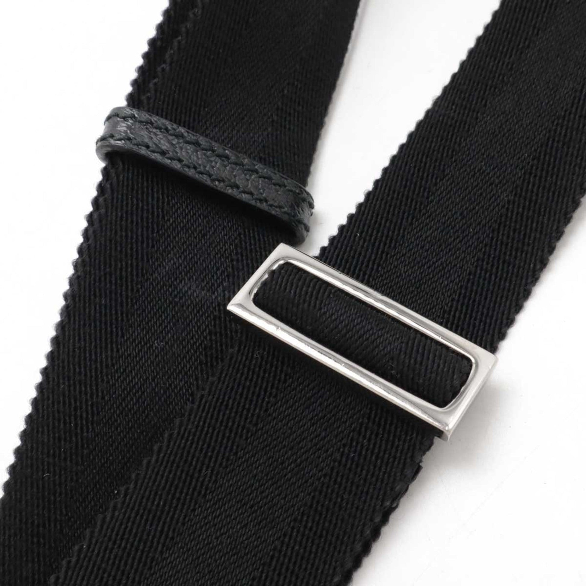 Gucci Gg Canvas Black Gg Canvas Leather Shoulder Bag
