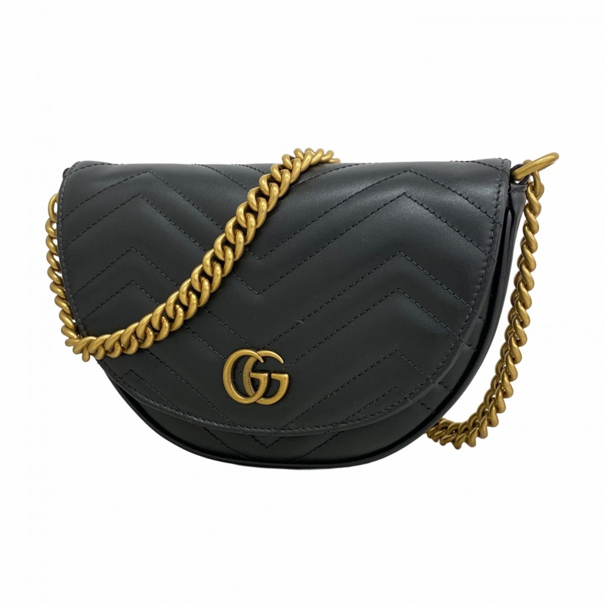 Gucci Black Leather Shoulder Bag