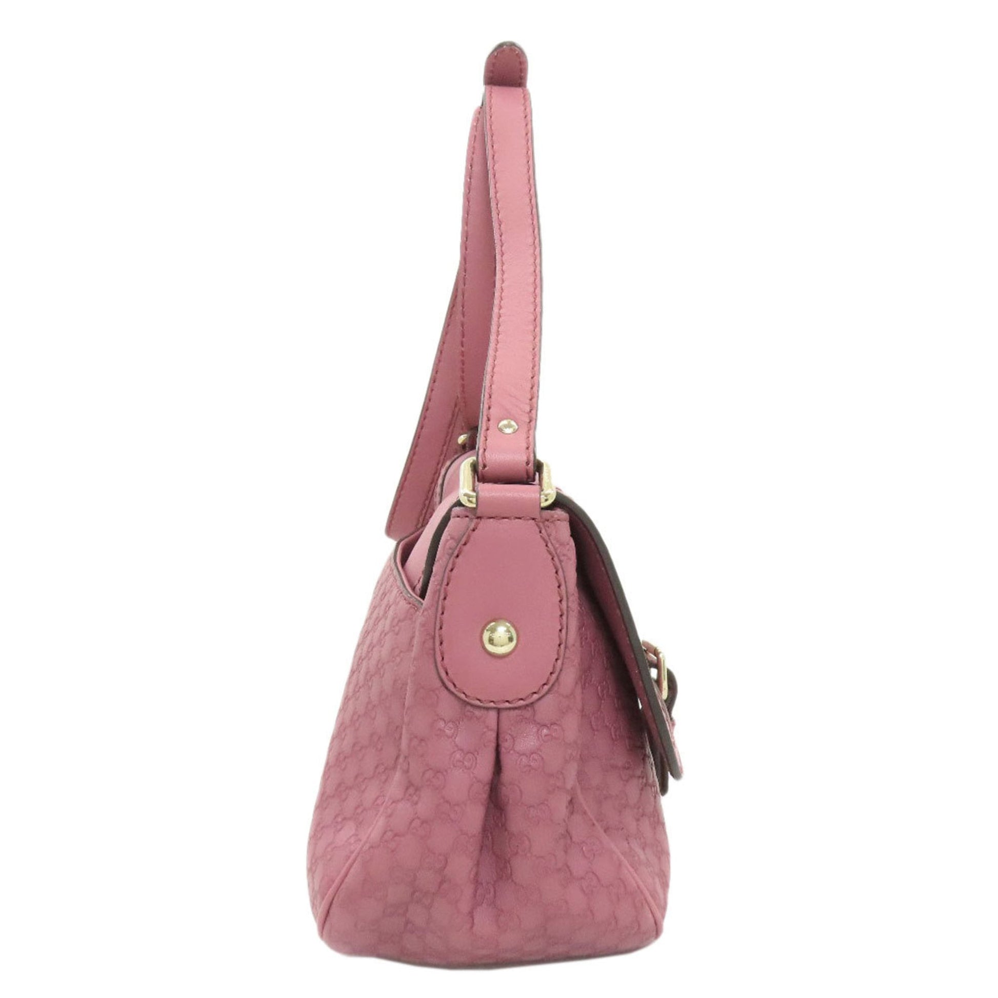 Gucci Pink Leather Shoulder Bag