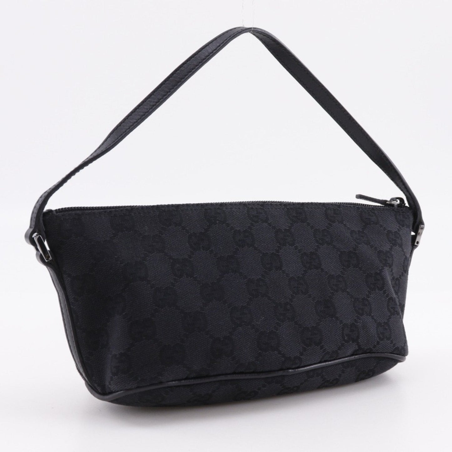 Gucci Black Gg Canvas Handbag