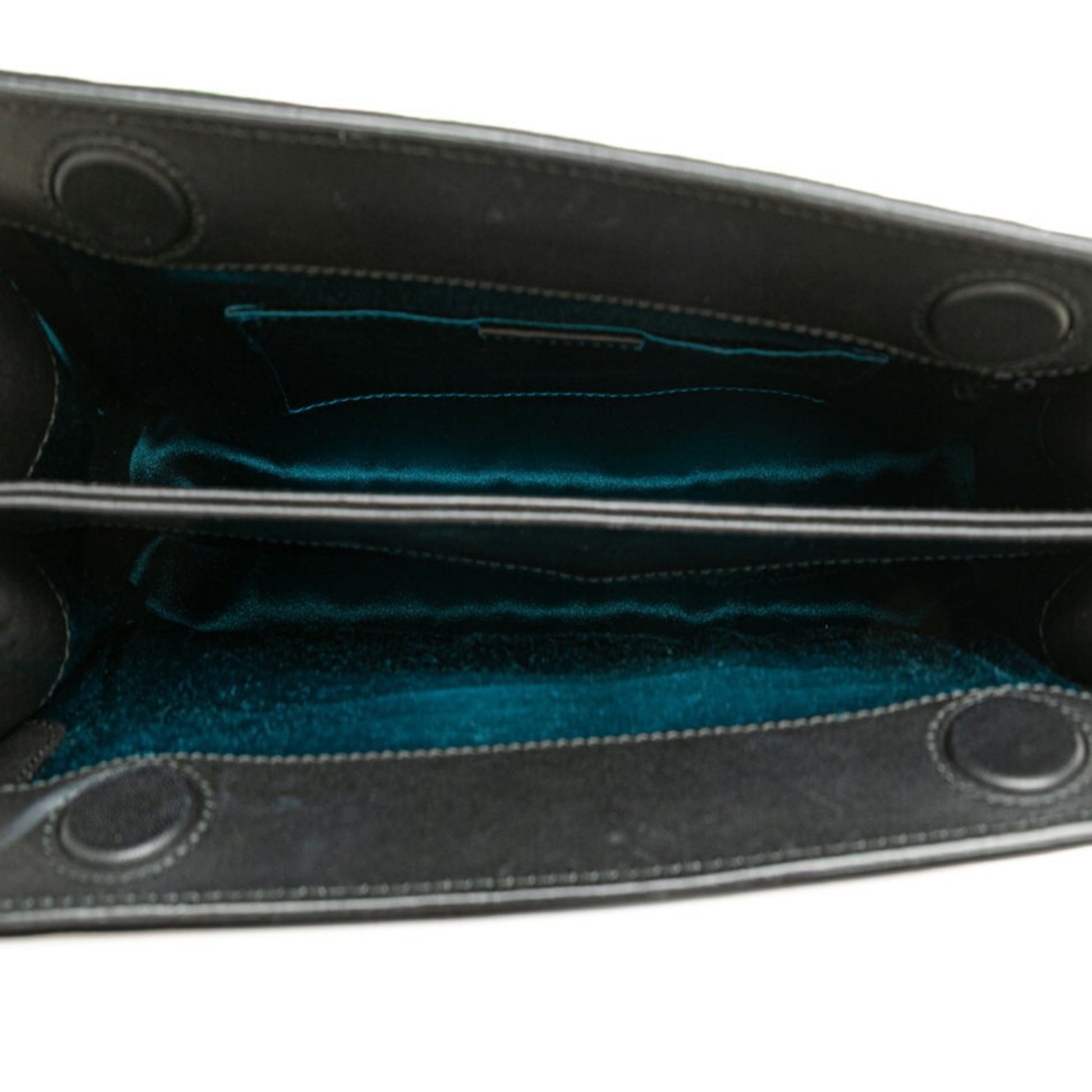 Gucci Black Red Color Leather Shoulder Bag